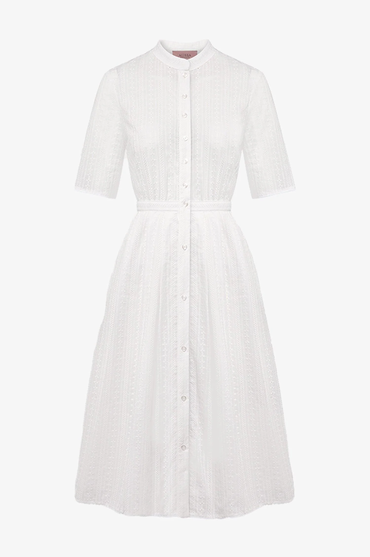 Baumwoll-Kleid Inas in Ivory - Image 4