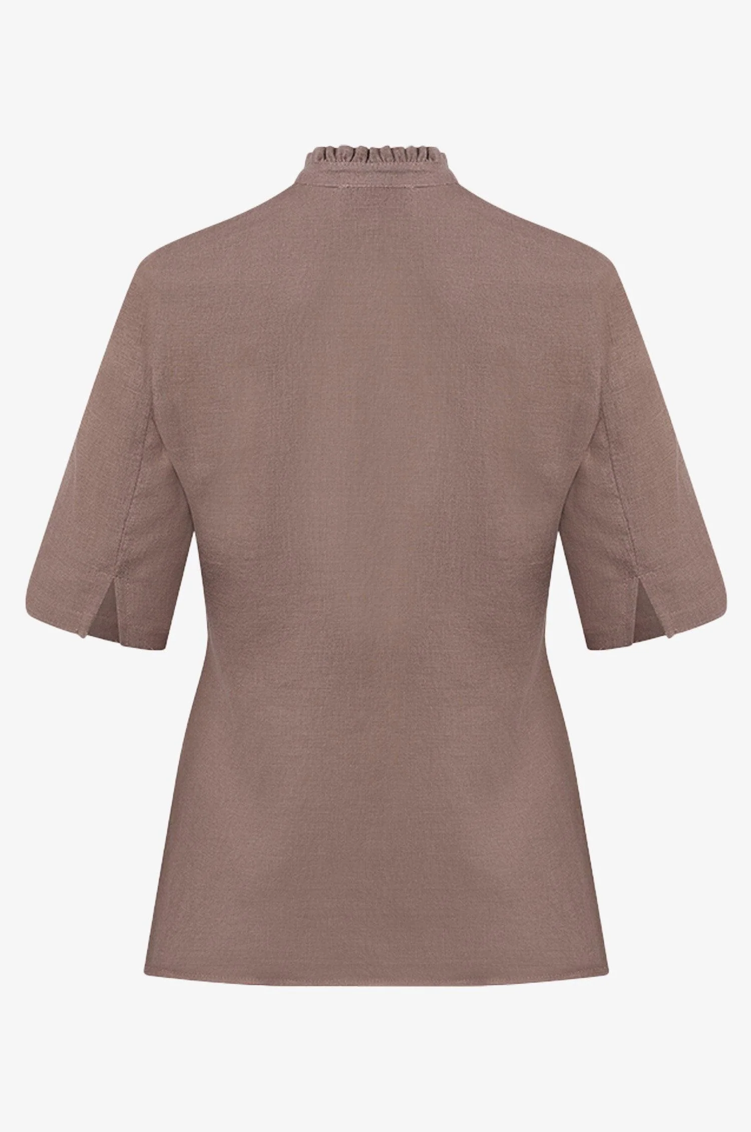 Bluse Hanna in Taupe mit Arm - Image 2