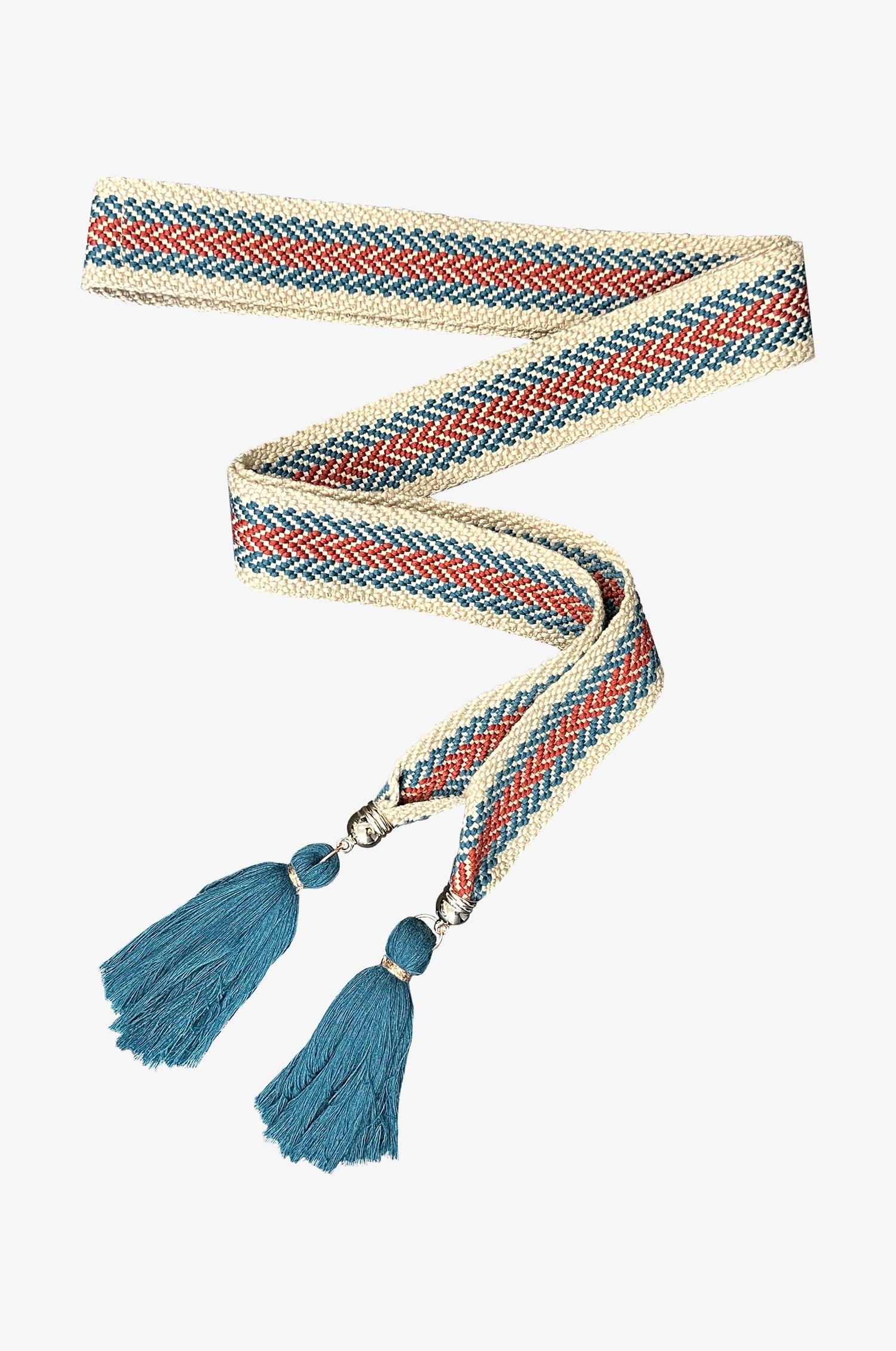 Boho Gürtel in Cyan