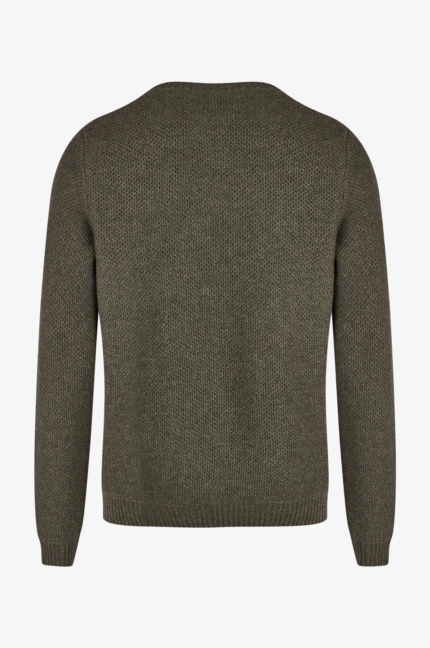 Cashmere Pullover Charles in Olive - Image 4