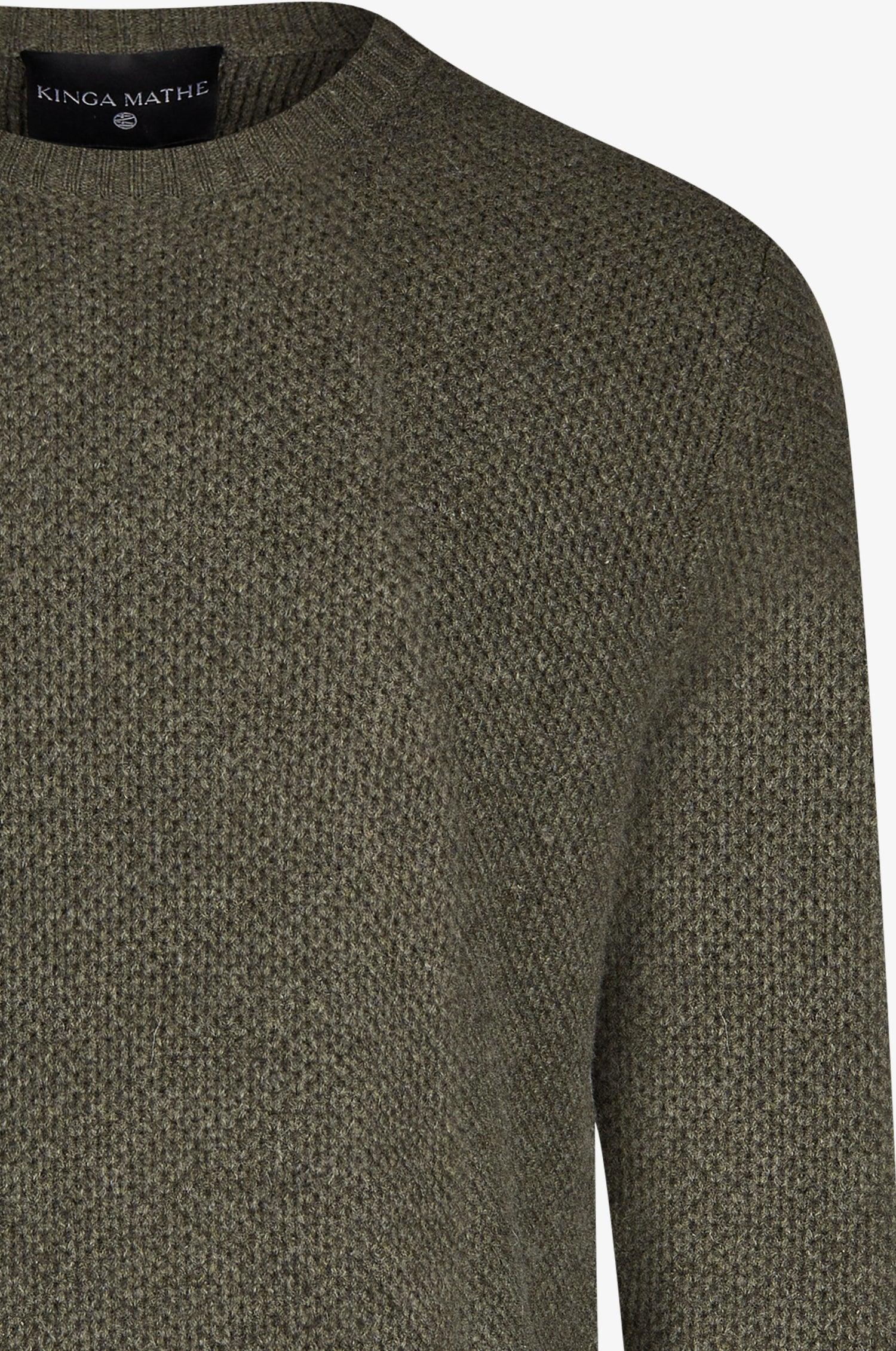 Cashmere Pullover Charles in Olive - Image 5