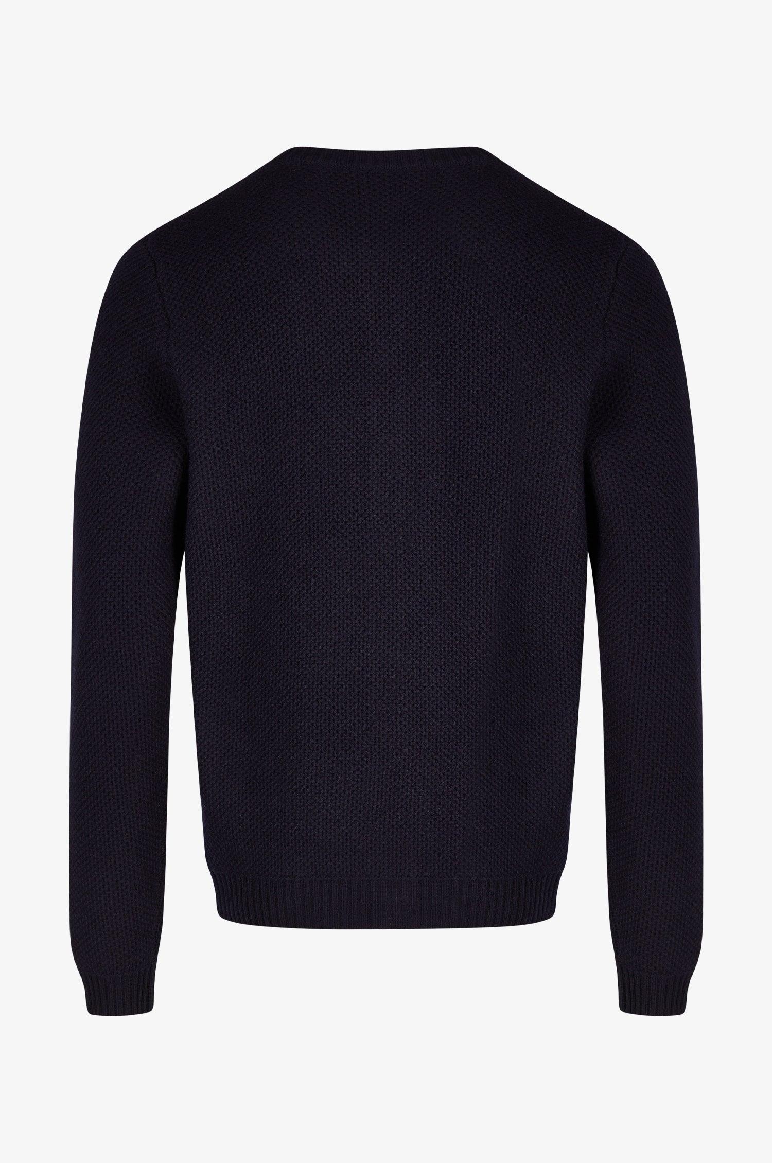 Cashmere Strickjacke Elias in Nachtblau - Image 4