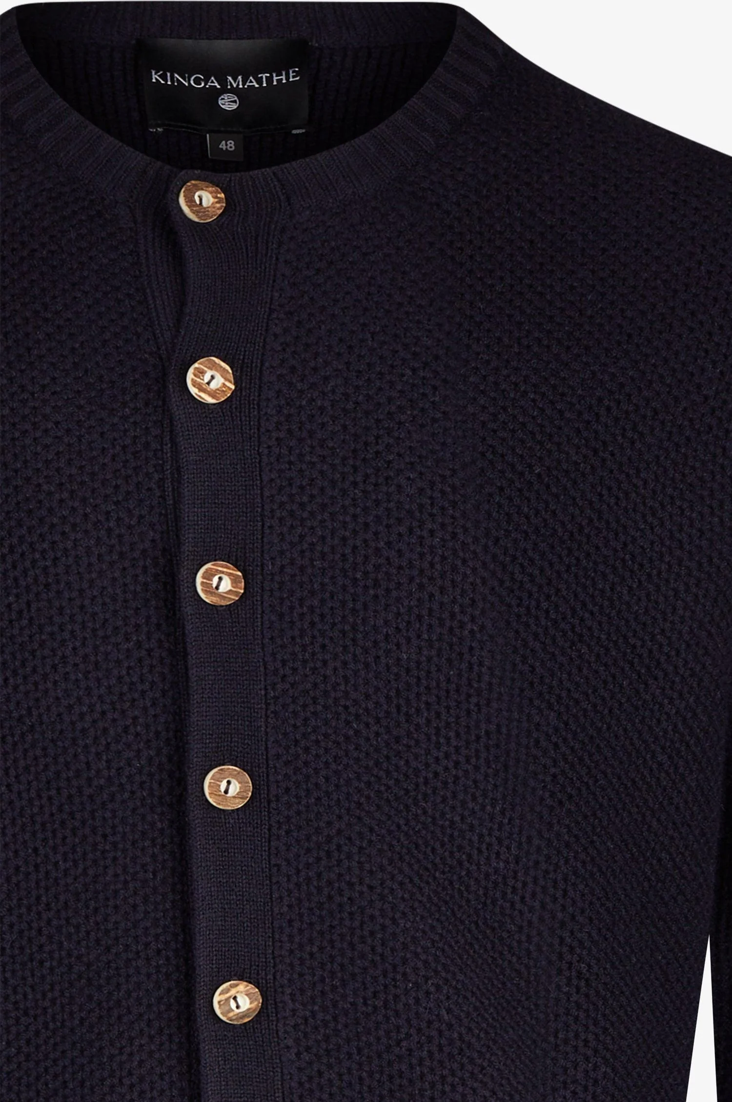 Cashmere Strickjacke Elias in Nachtblau - Image 5