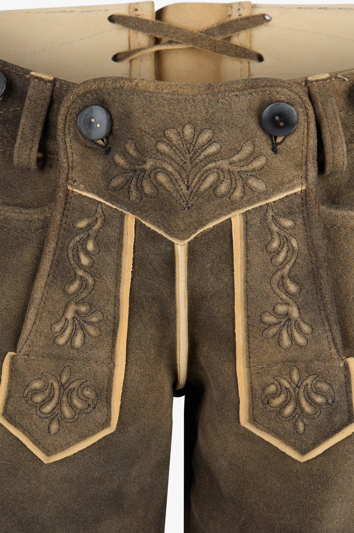 Damen Lederhose Nina in Ahorn - Image 3