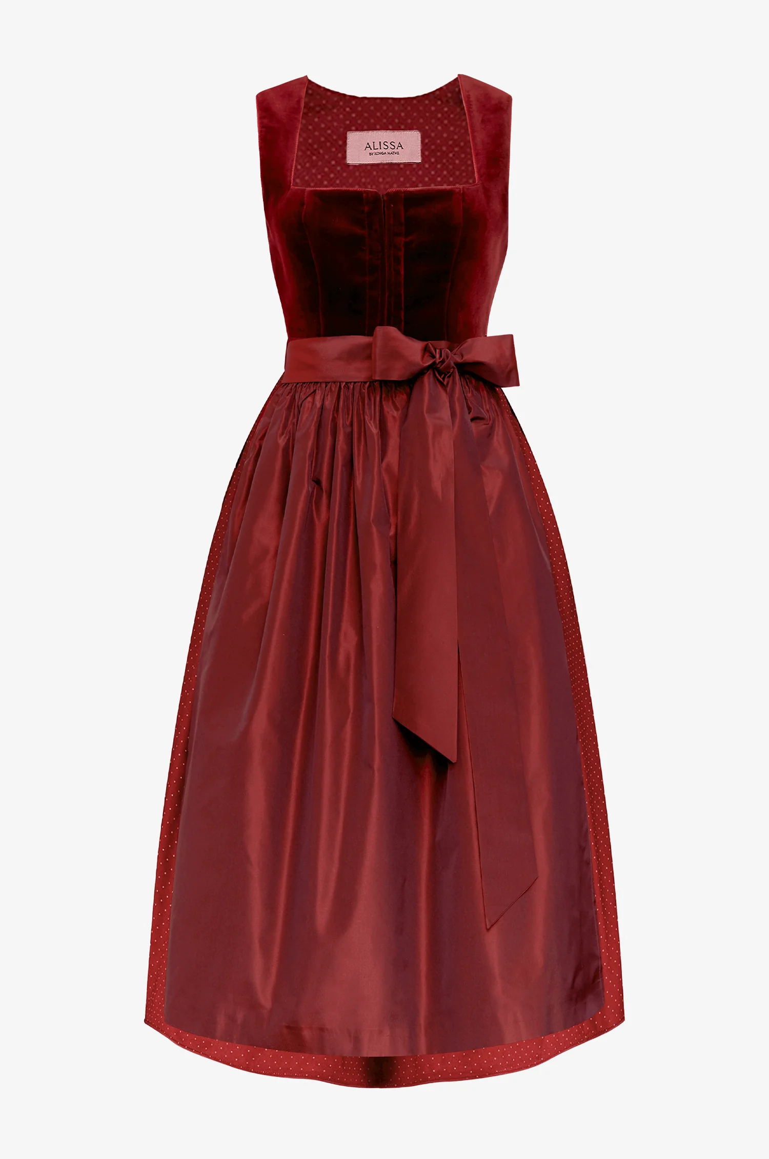 Dirndl Alice in Rot in 2 Längen - Image 3