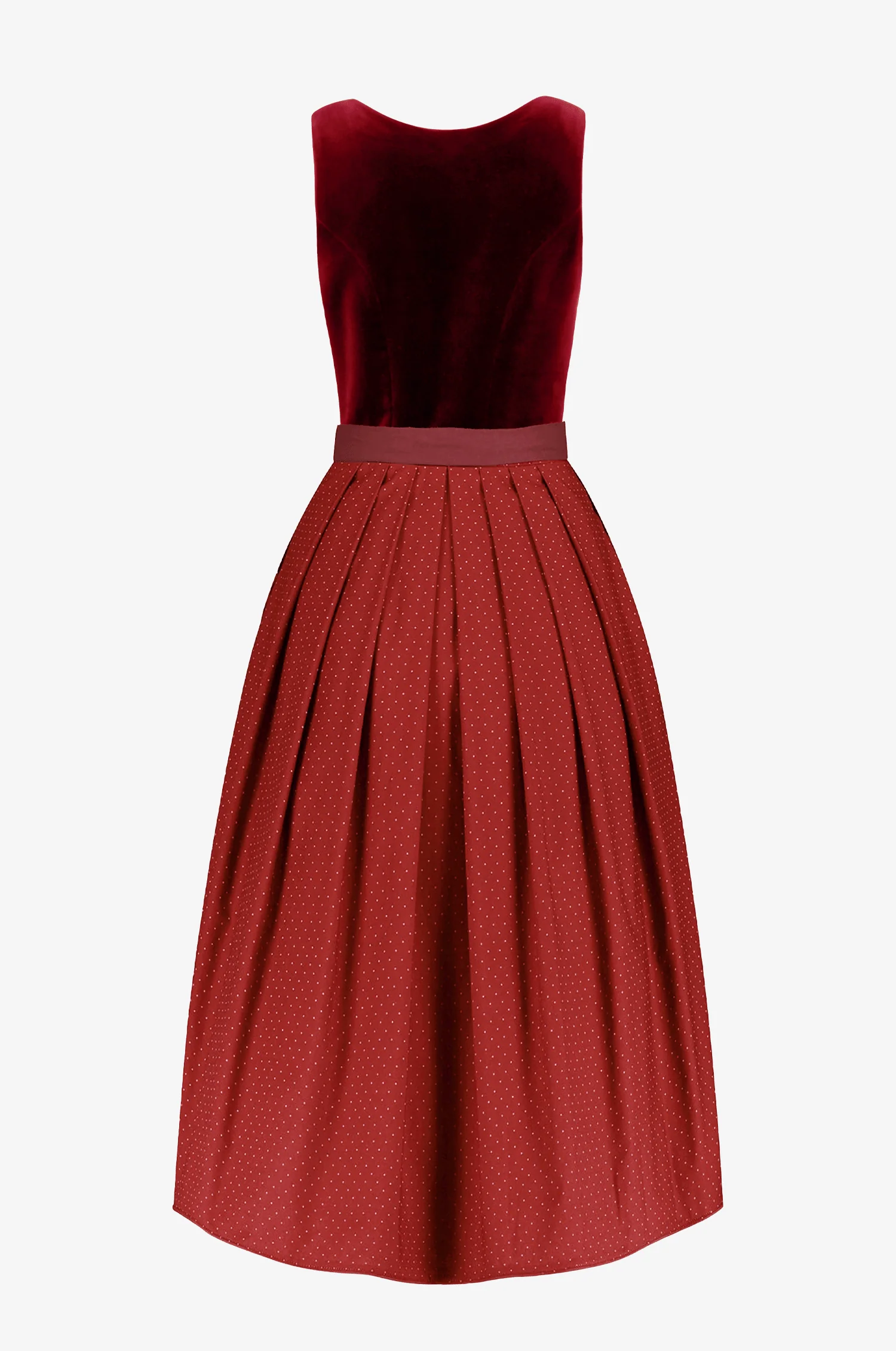 Dirndl Alice in Rot in 2 Längen - Image 4