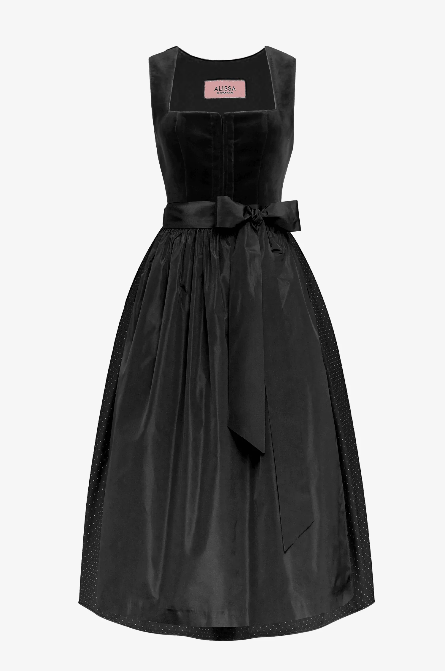 Dirndl Alice in Schwarz in 2 Längen - Image 3