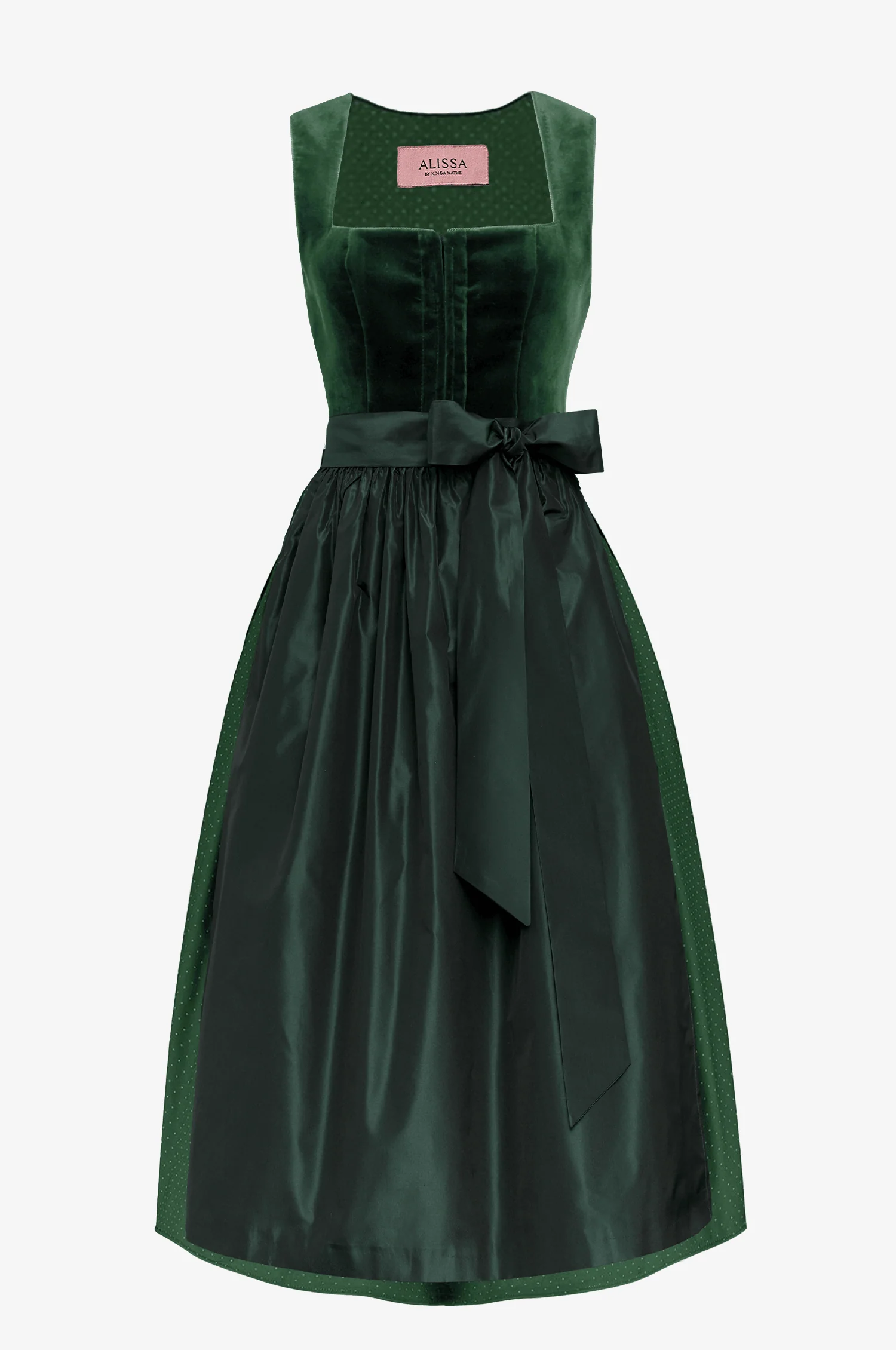 Dirndl Alice in Smaragd in 2 Längen - Image 3