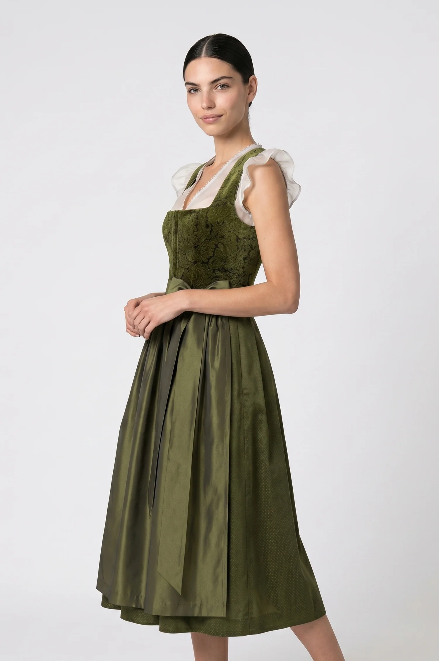 Dirndl Genf in Olive - Image 2