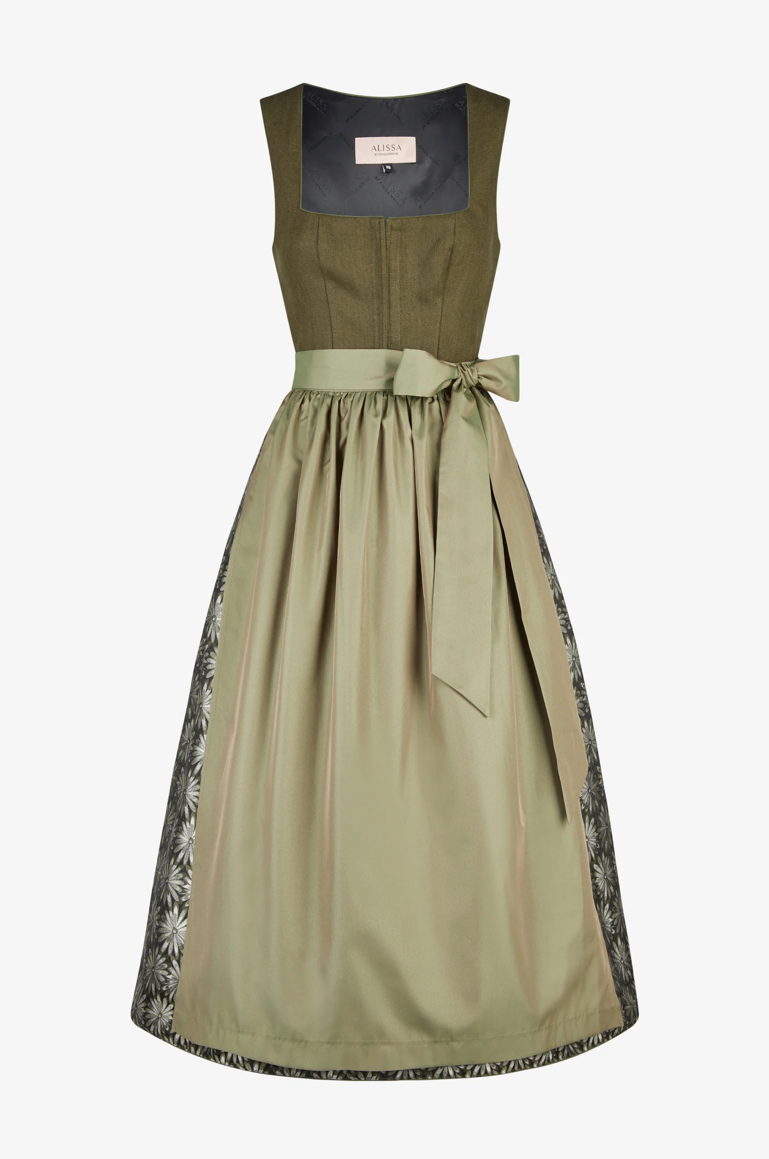 Dirndl Ida in Olive - Image 3