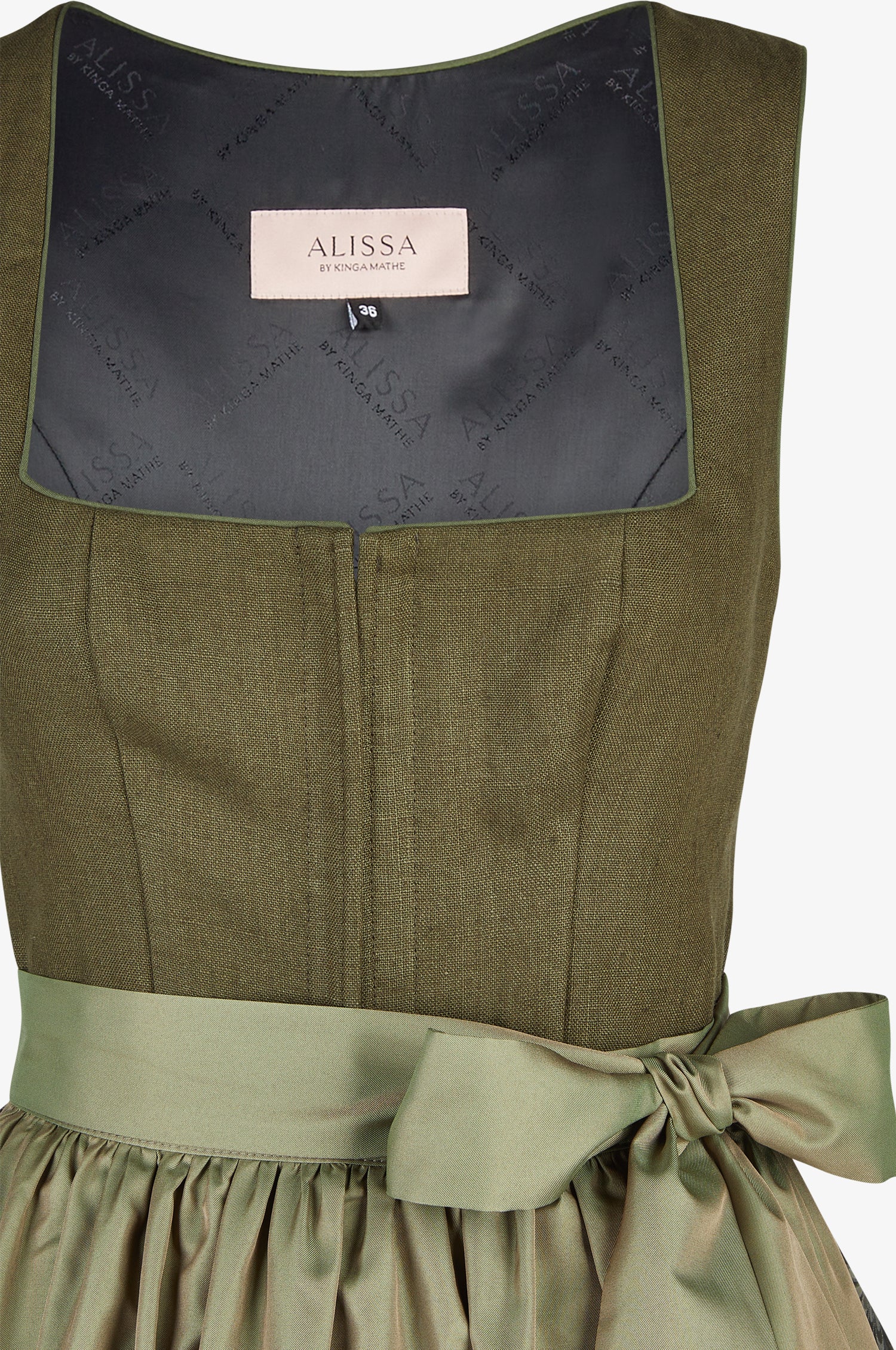 Dirndl Ida in Olive - Image 5