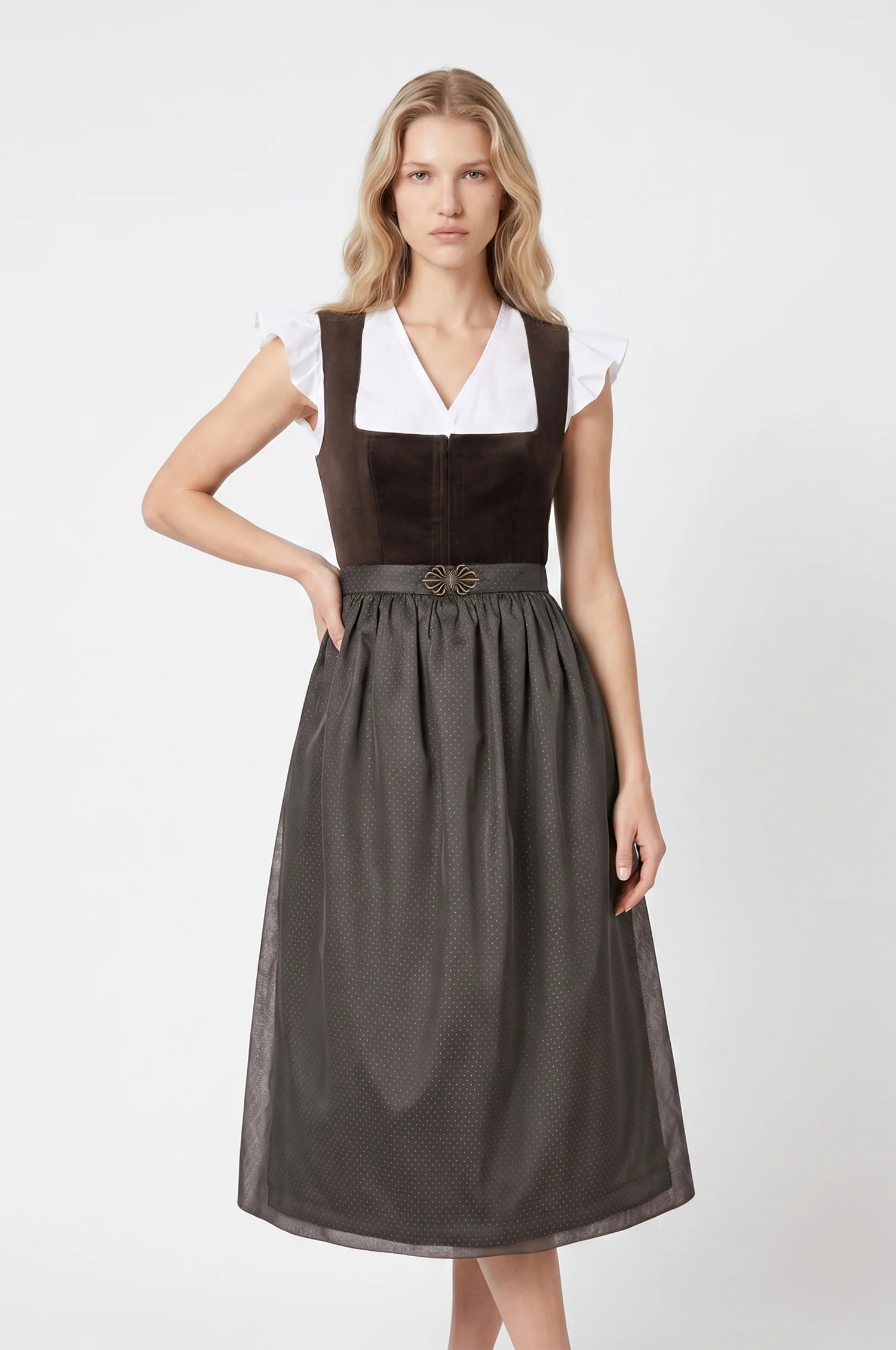 Dirndl Lumi in Trüffel