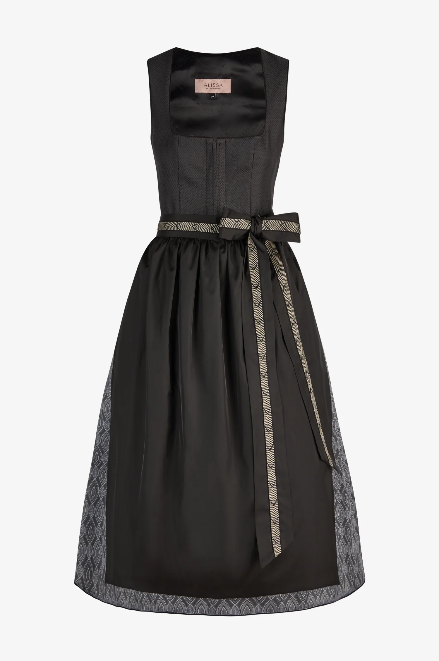 Dirndl Mia in Anthrazit - Image 3