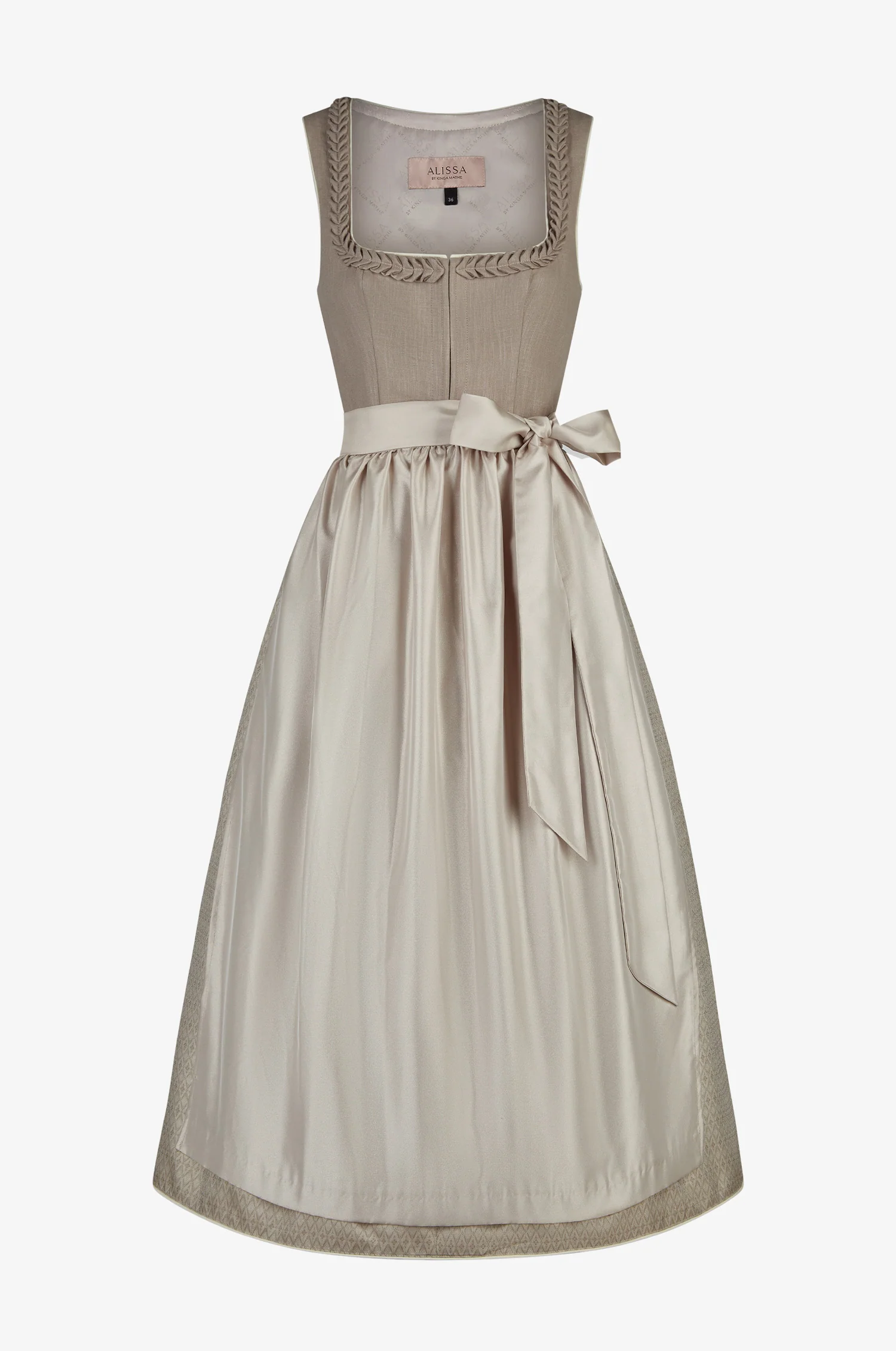 Dirndl Nela in Taupe - Image 2