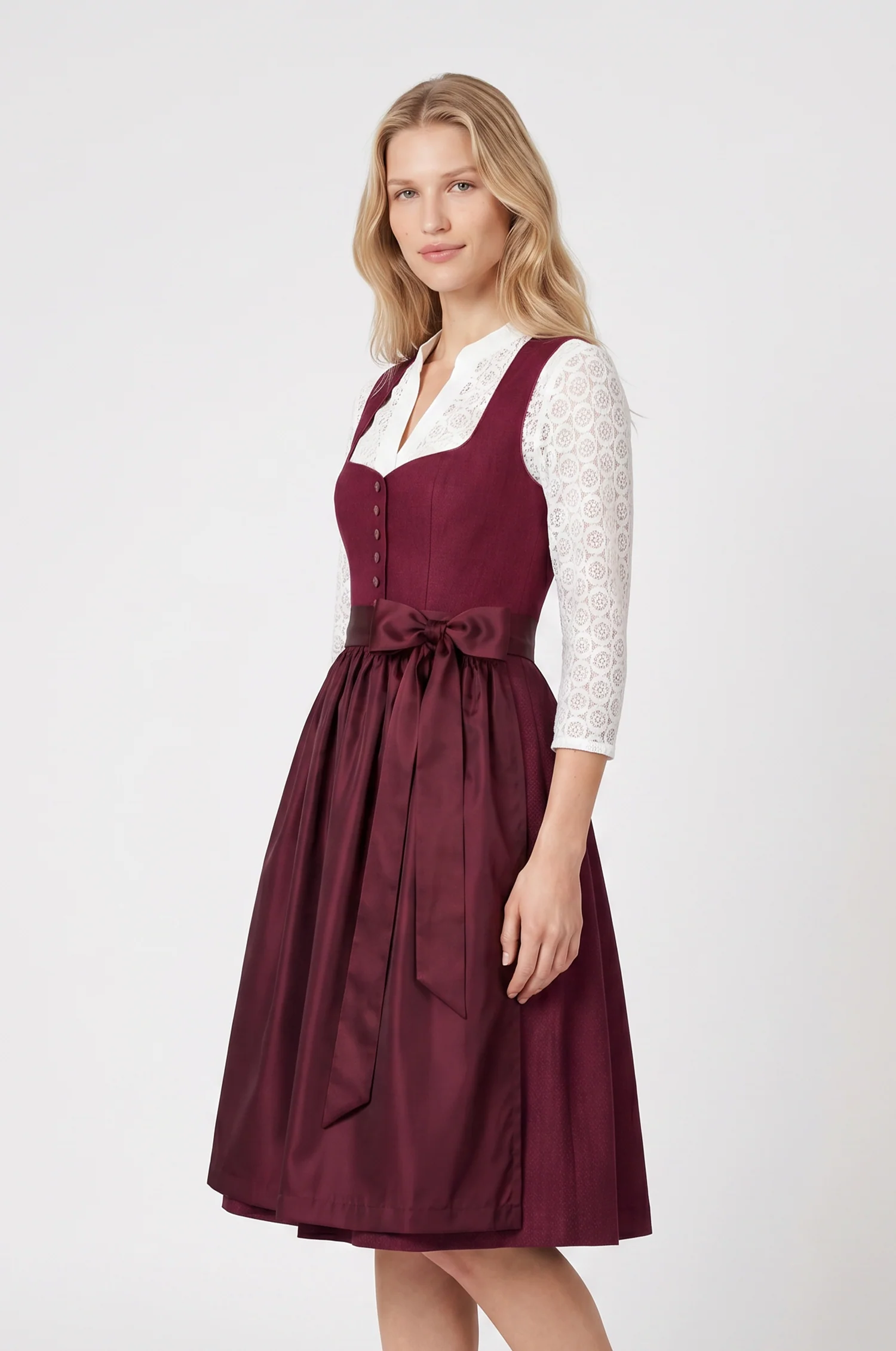 Dirndl Nora in Weinrot - Image 2