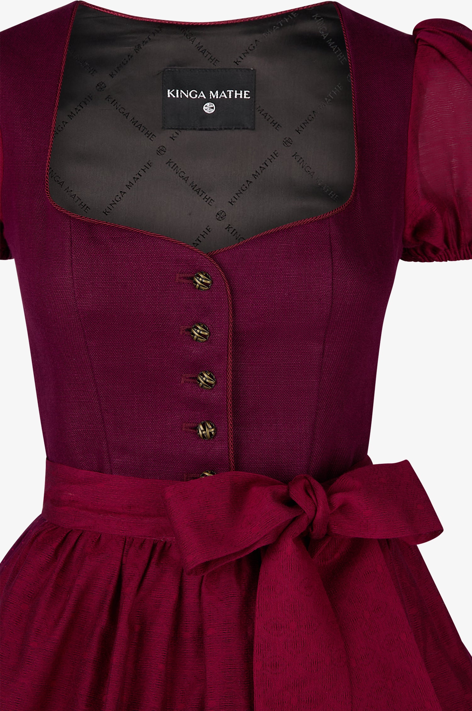 Dirndl Sanremo in Burgundy - Image 3