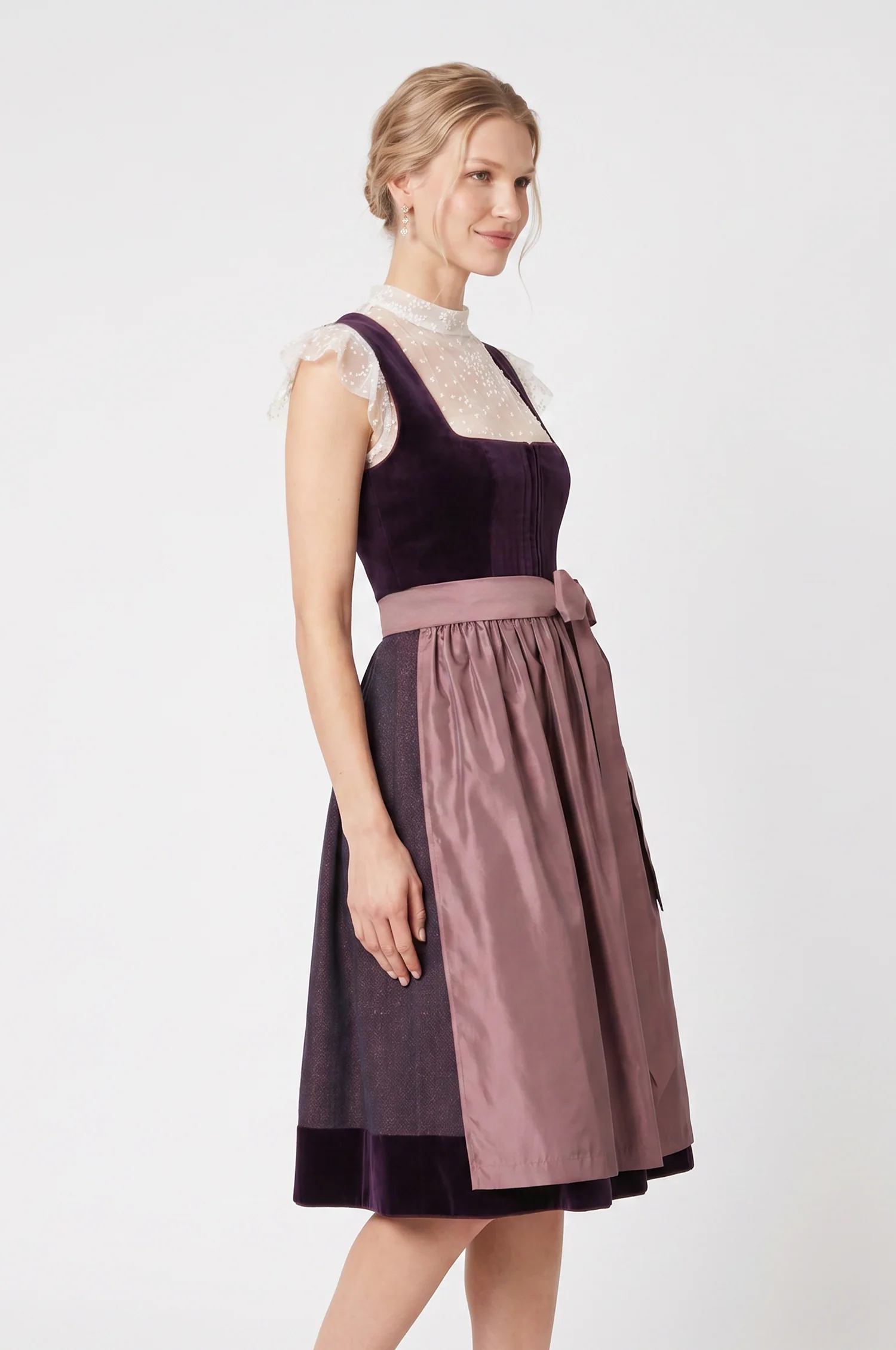 Dirndl Tuzla in Aubergine - Image 2