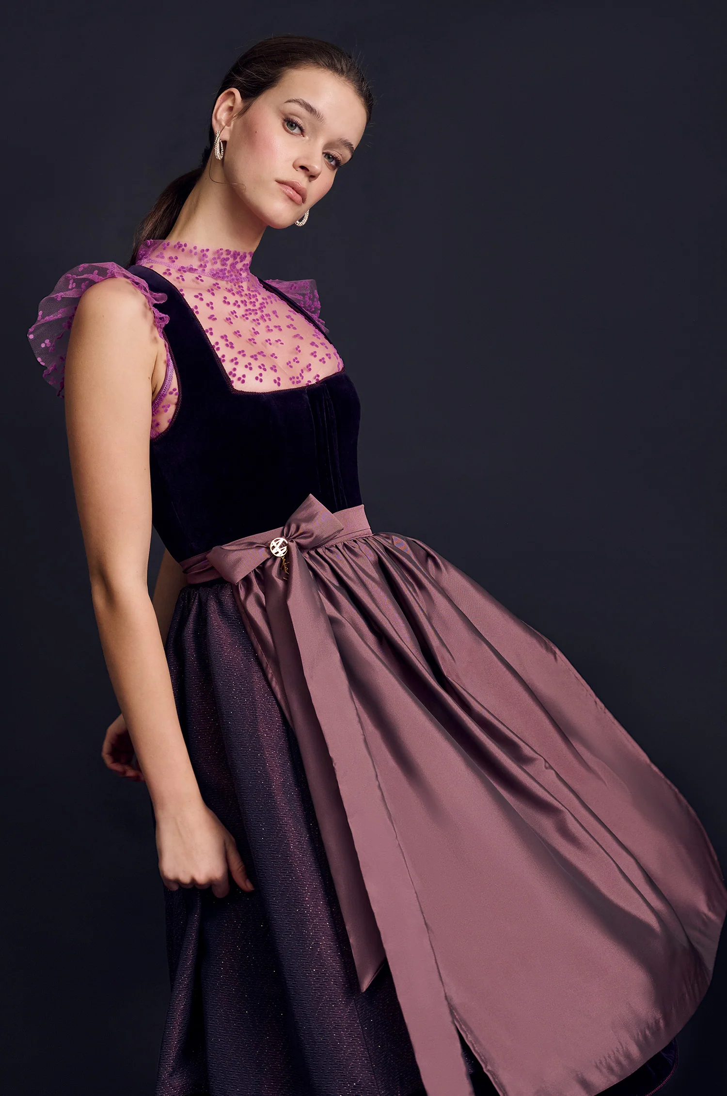 Dirndl Tuzla in Aubergine - Image 6