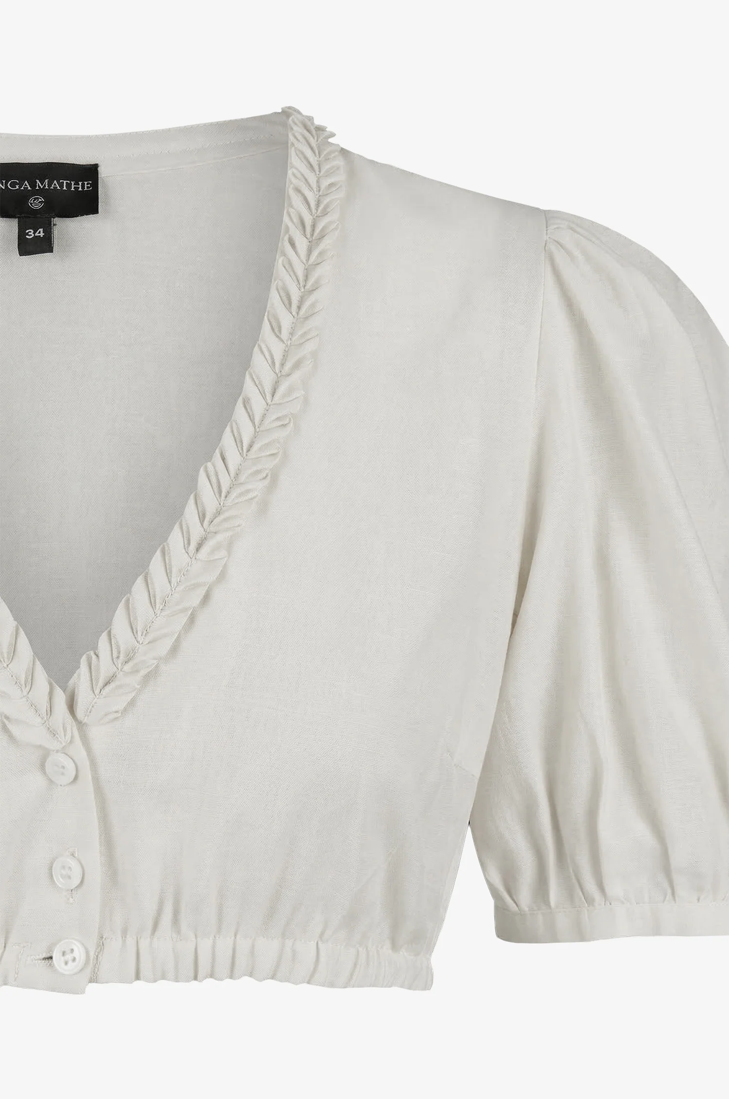 Dirndlbluse Colada in Ivory - Image 3