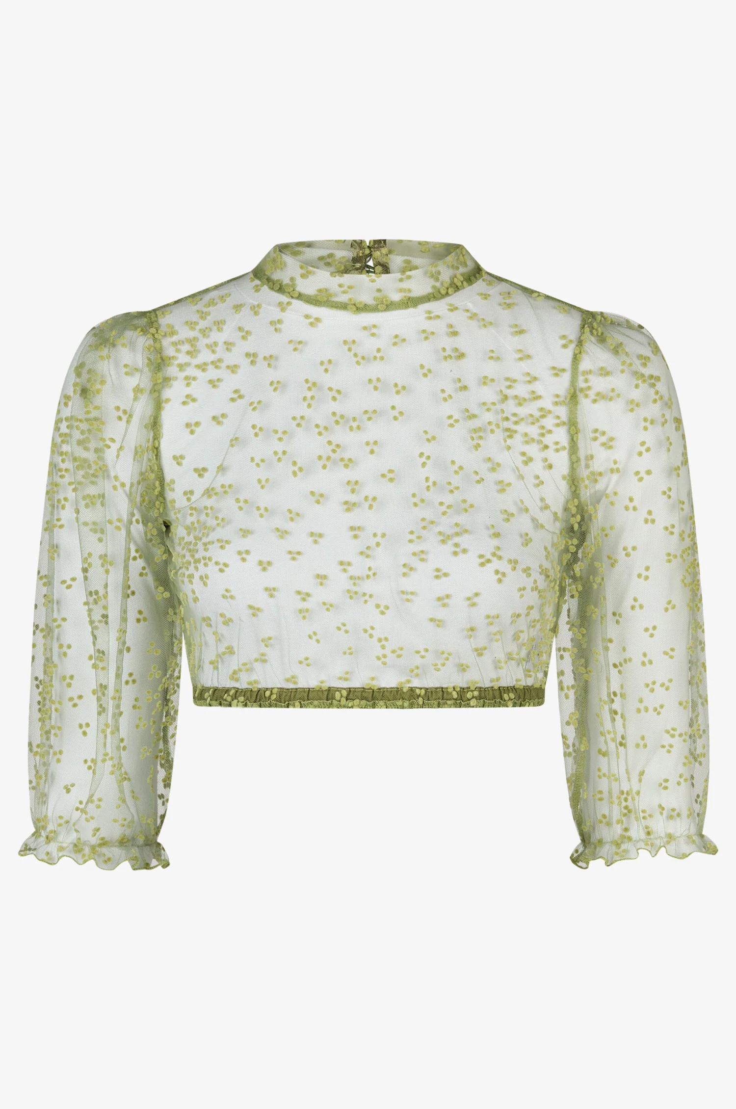 Dirndlbluse Evi in Olive