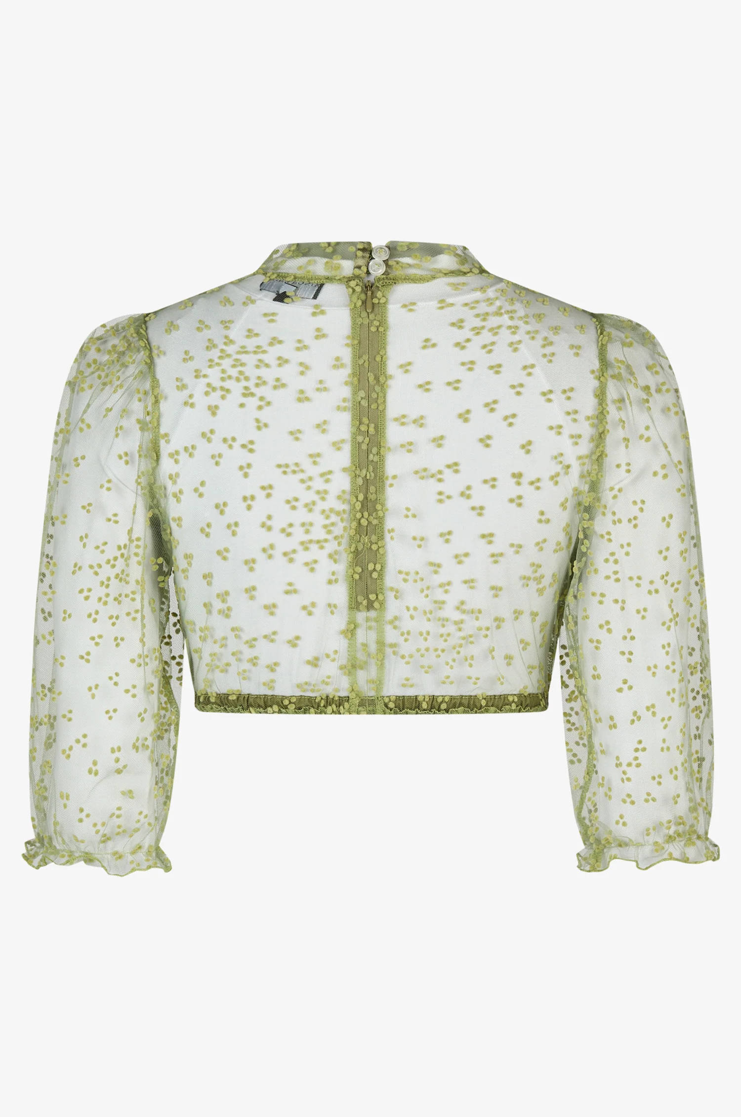 Dirndlbluse Evi in Olive - Image 2