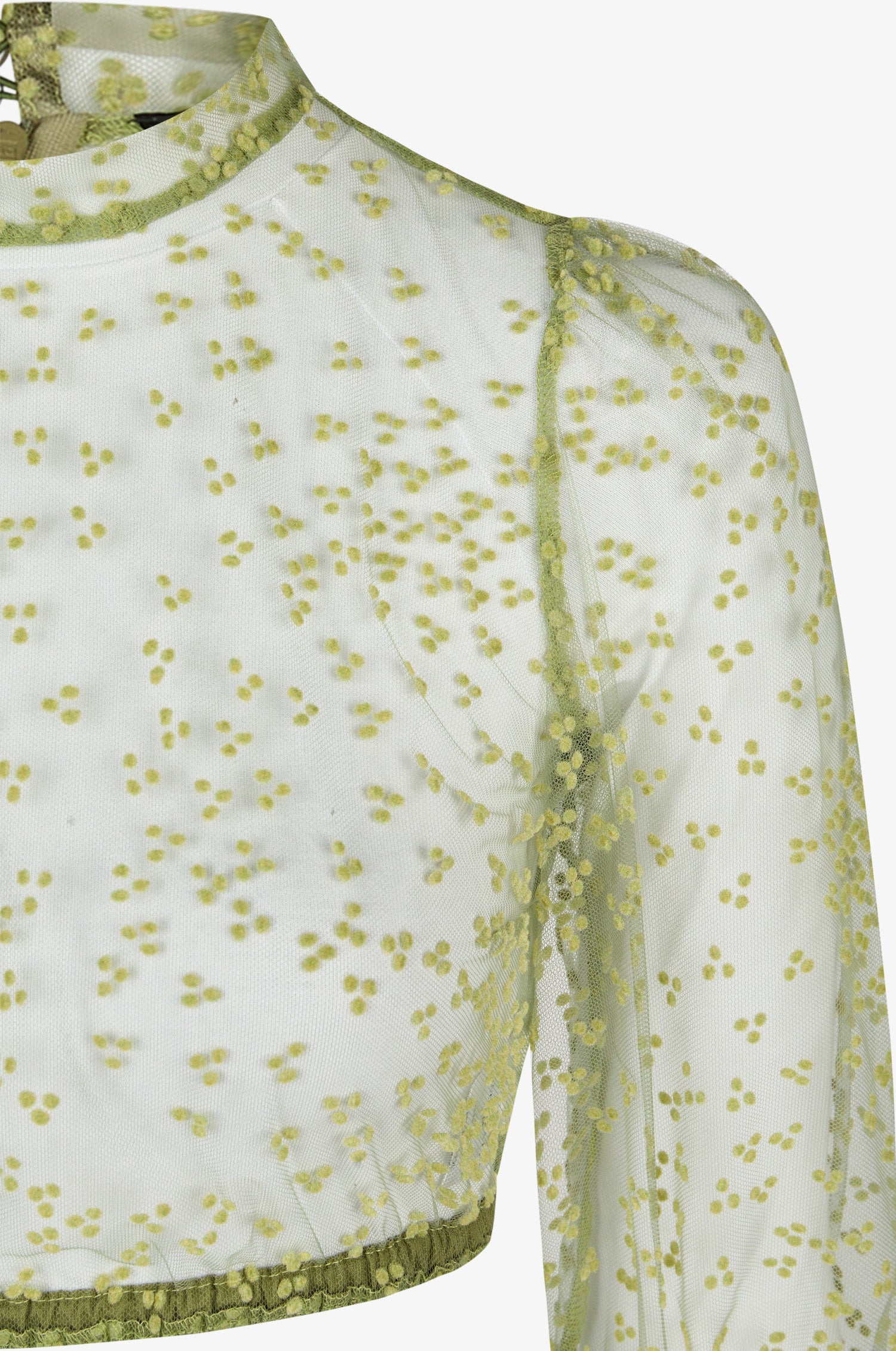 Dirndlbluse Evi in Olive - Image 3