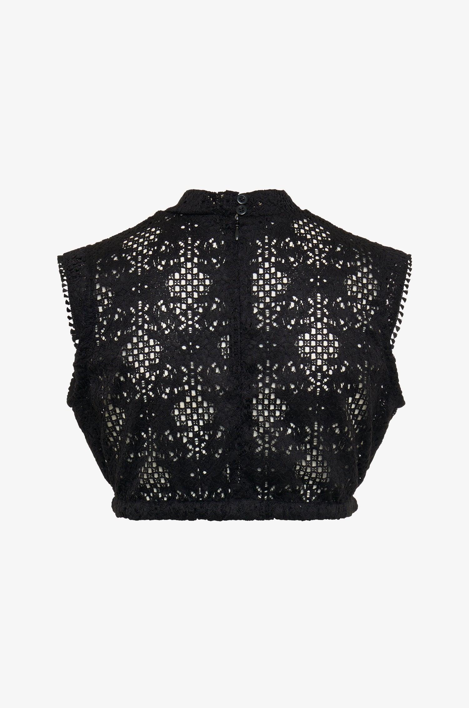 Dirndlbluse Heidi in Schwarz - Image 2