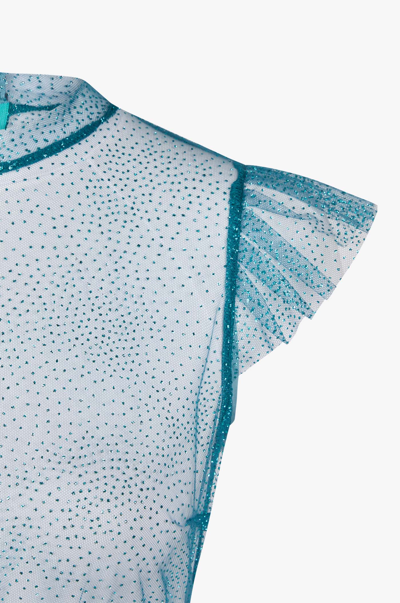 Dirndlbluse Heiki in Cyan - Image 3
