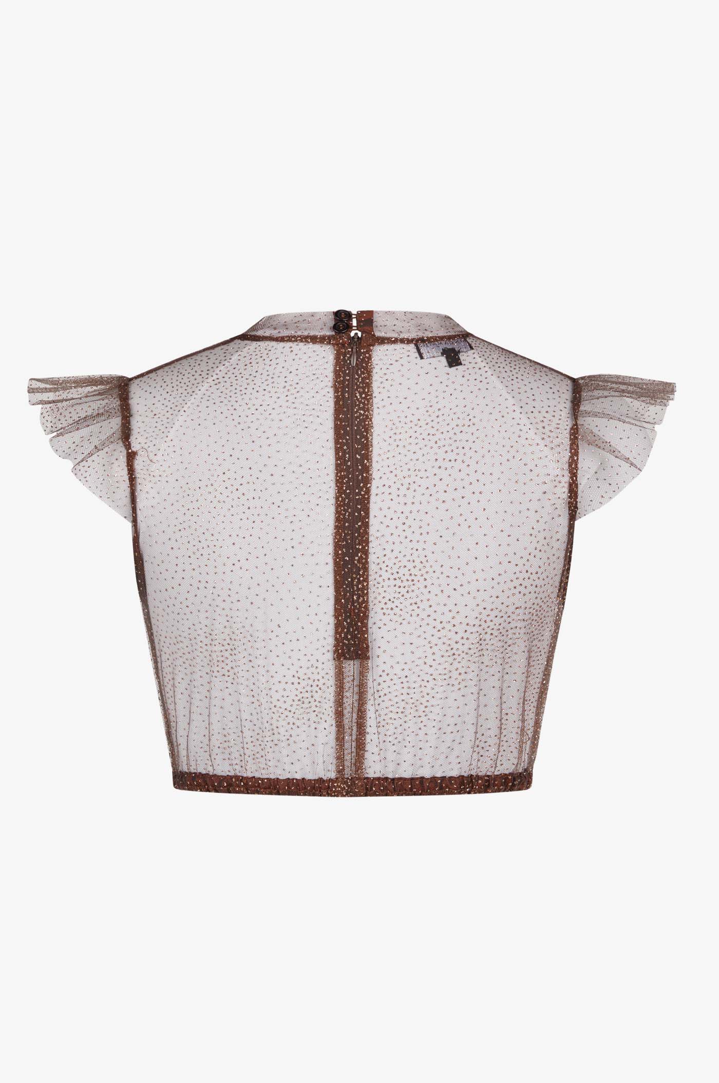 Dirndlbluse Heiki in Mocca - Image 2