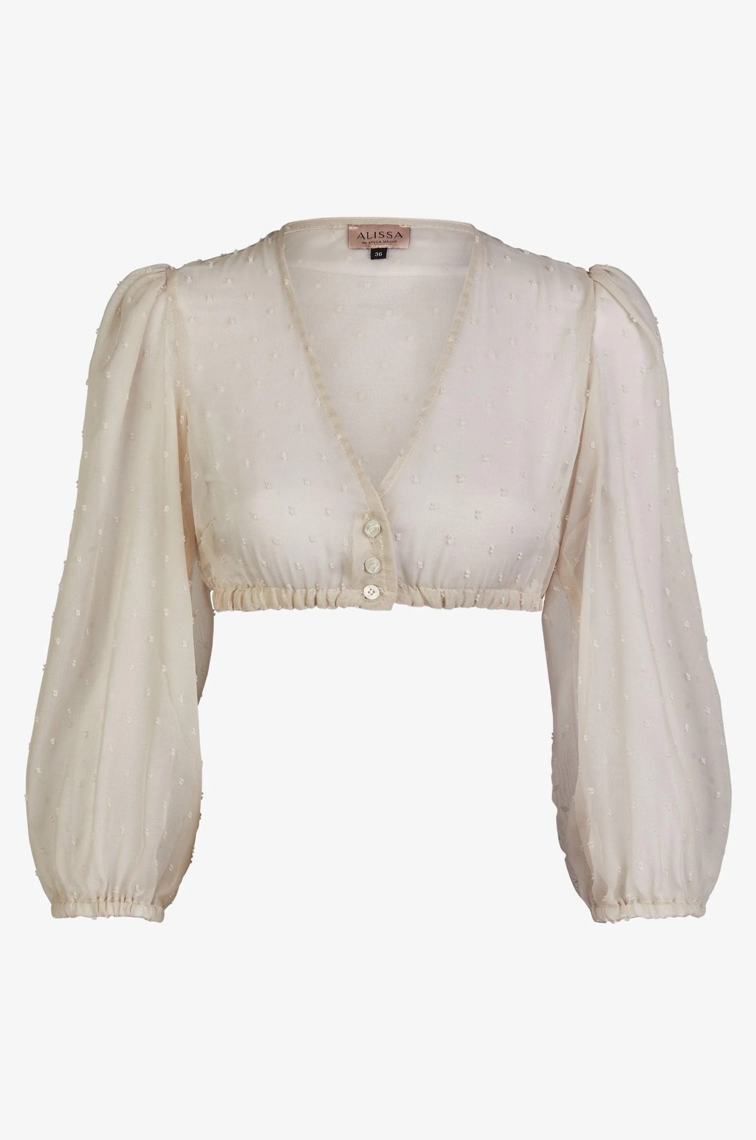 Dirndlbluse Lea in Puder