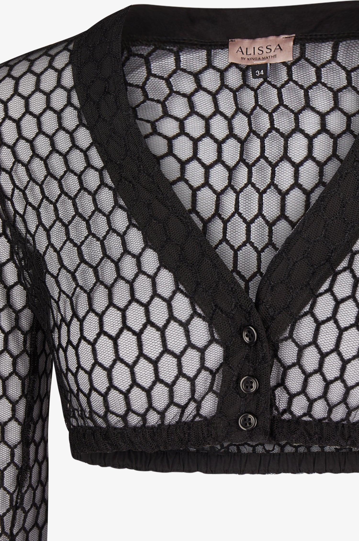 Dirndlbluse Lee in Schwarz - Image 3