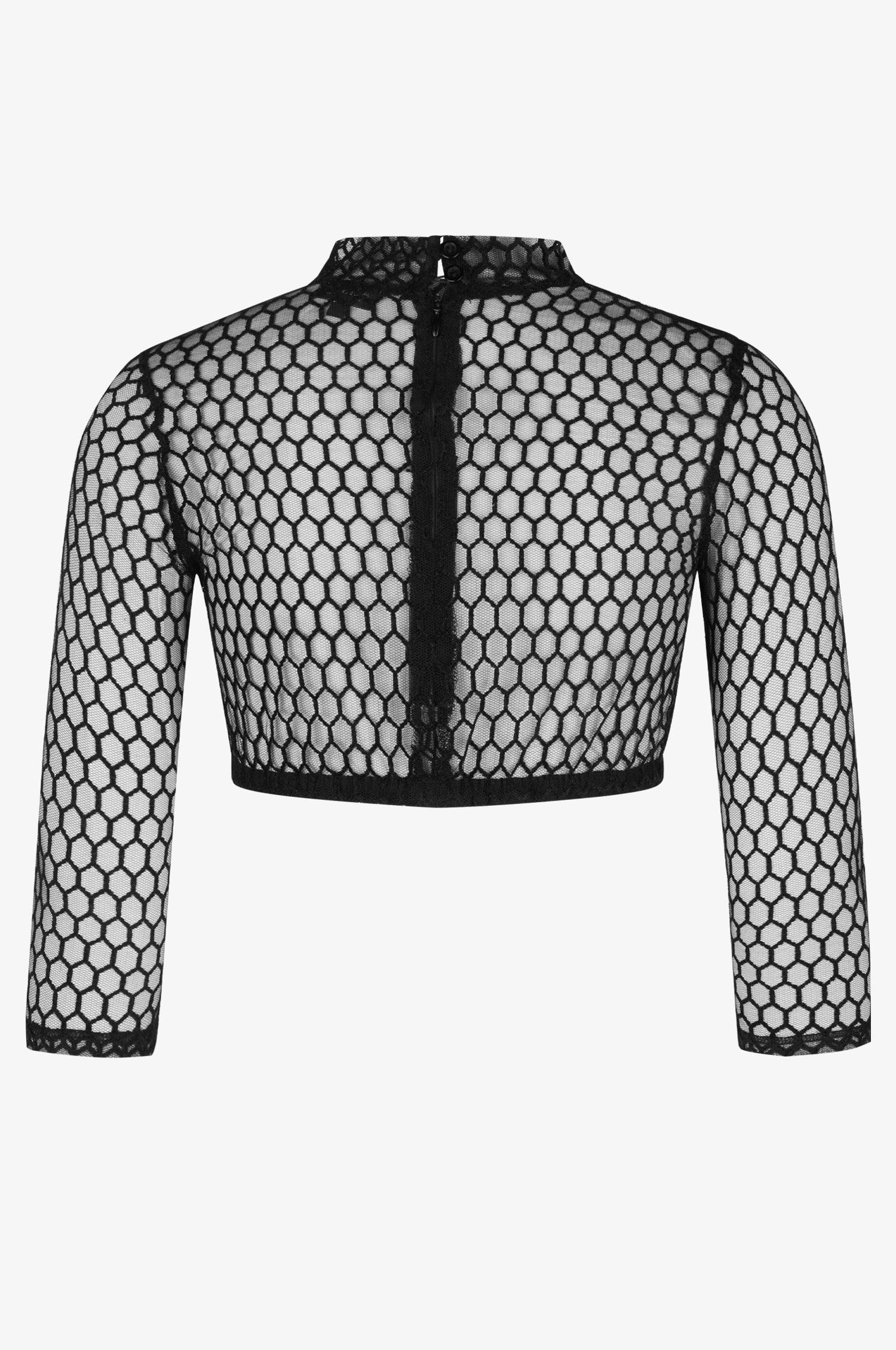 Dirndlbluse Liliana in Schwarz - Image 2