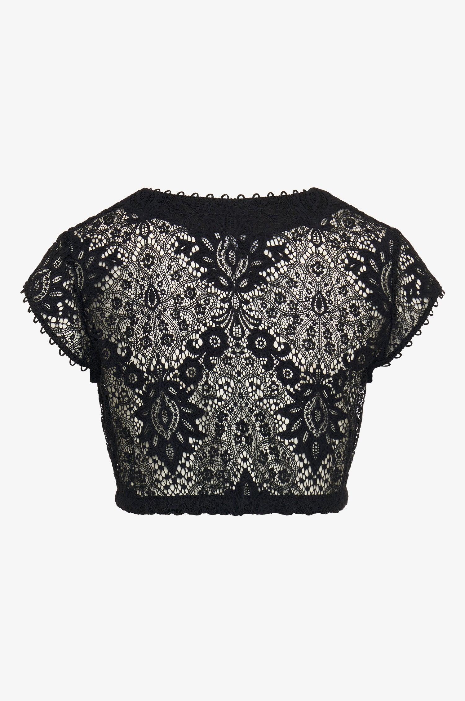 Dirndlbluse Samantha in Schwarz - Image 2