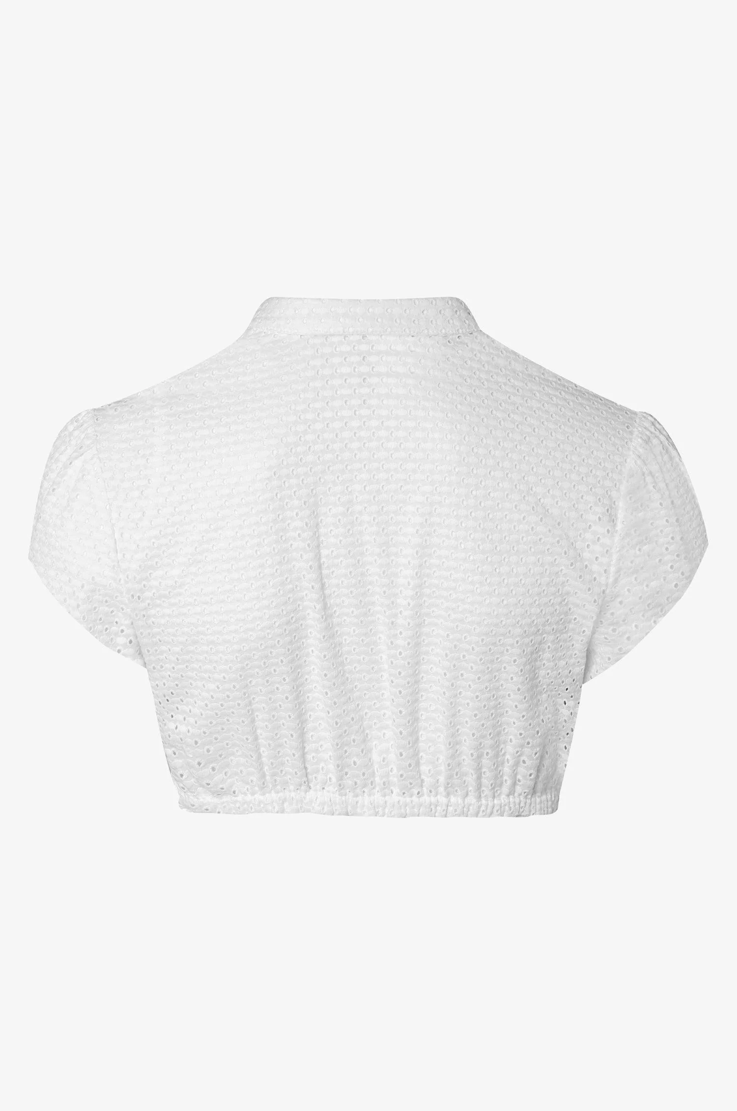 Dirndlbluse Suri in Weiß mit Kurzarm - Image 2