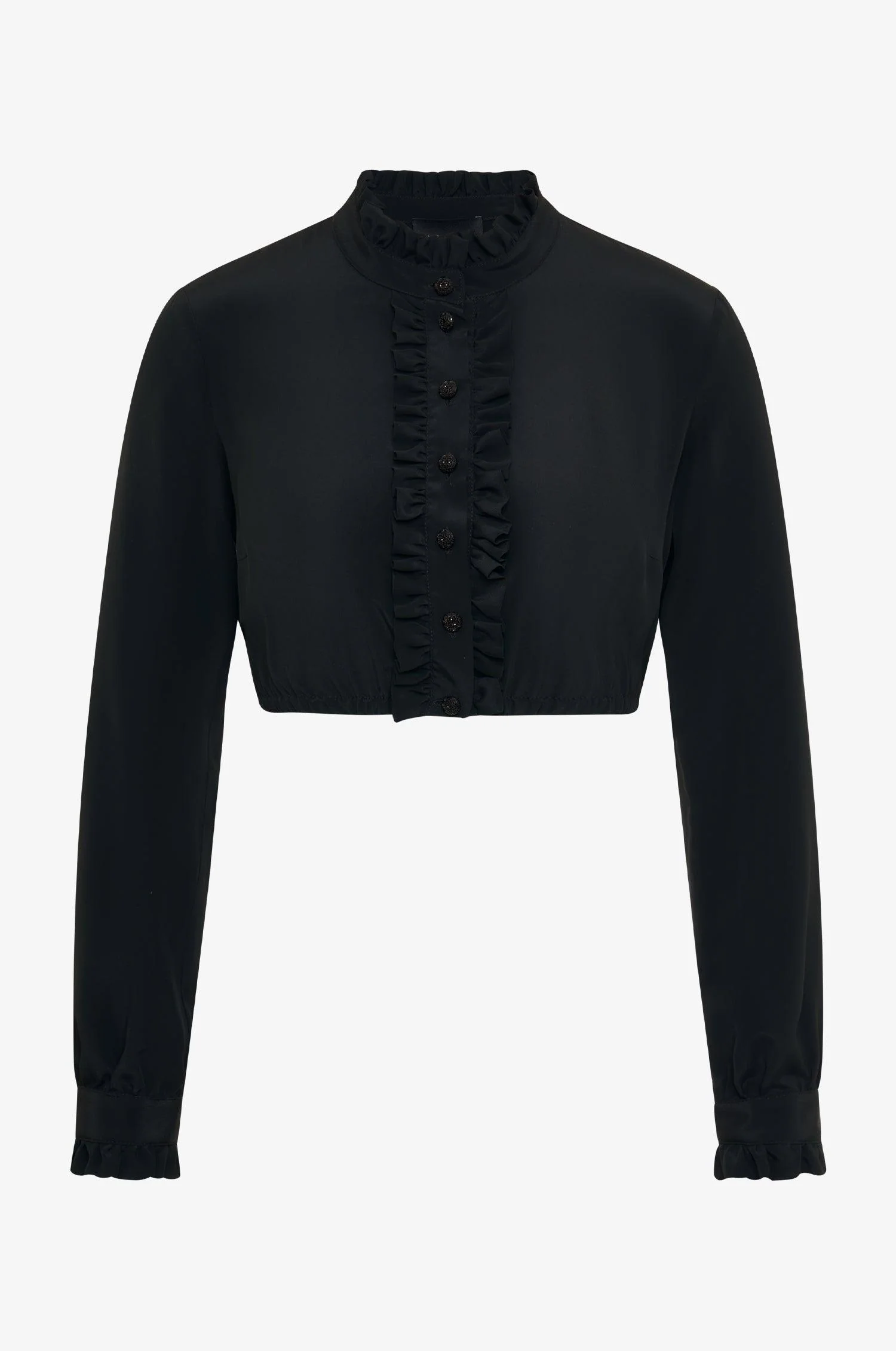 Dirndlbluse Turin in Schwarz