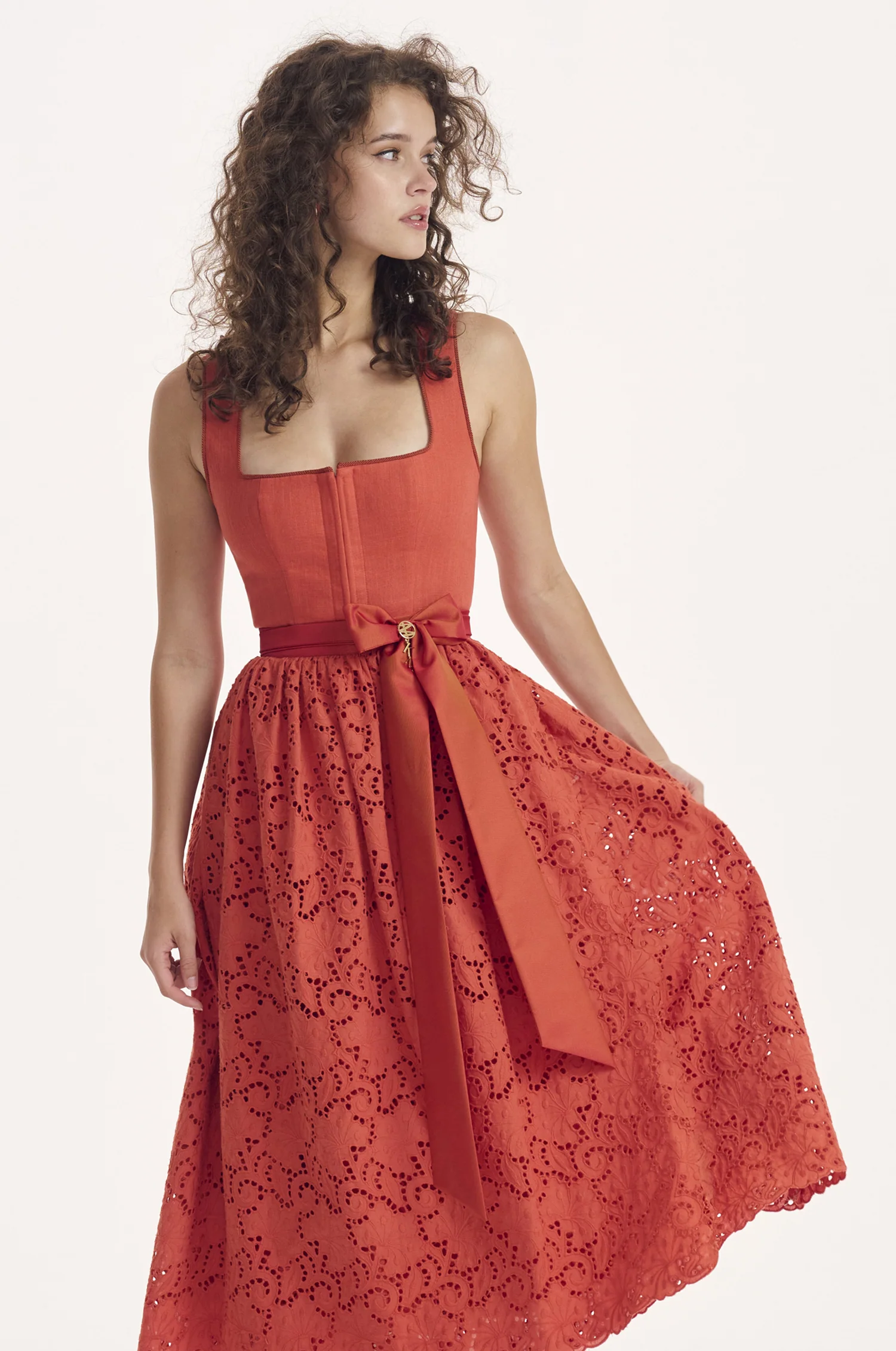 Dirndlkleid Modena in Orange - Image 5