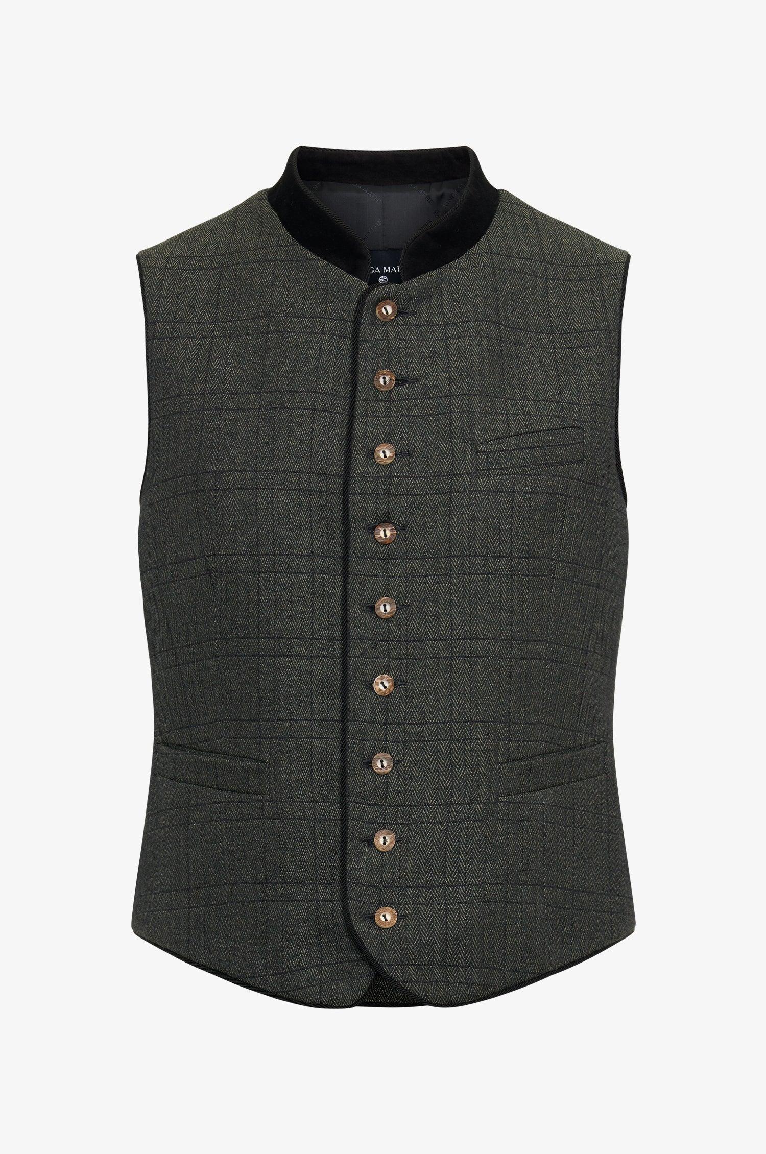 Trachtenweste Nick in Olive - Image 3