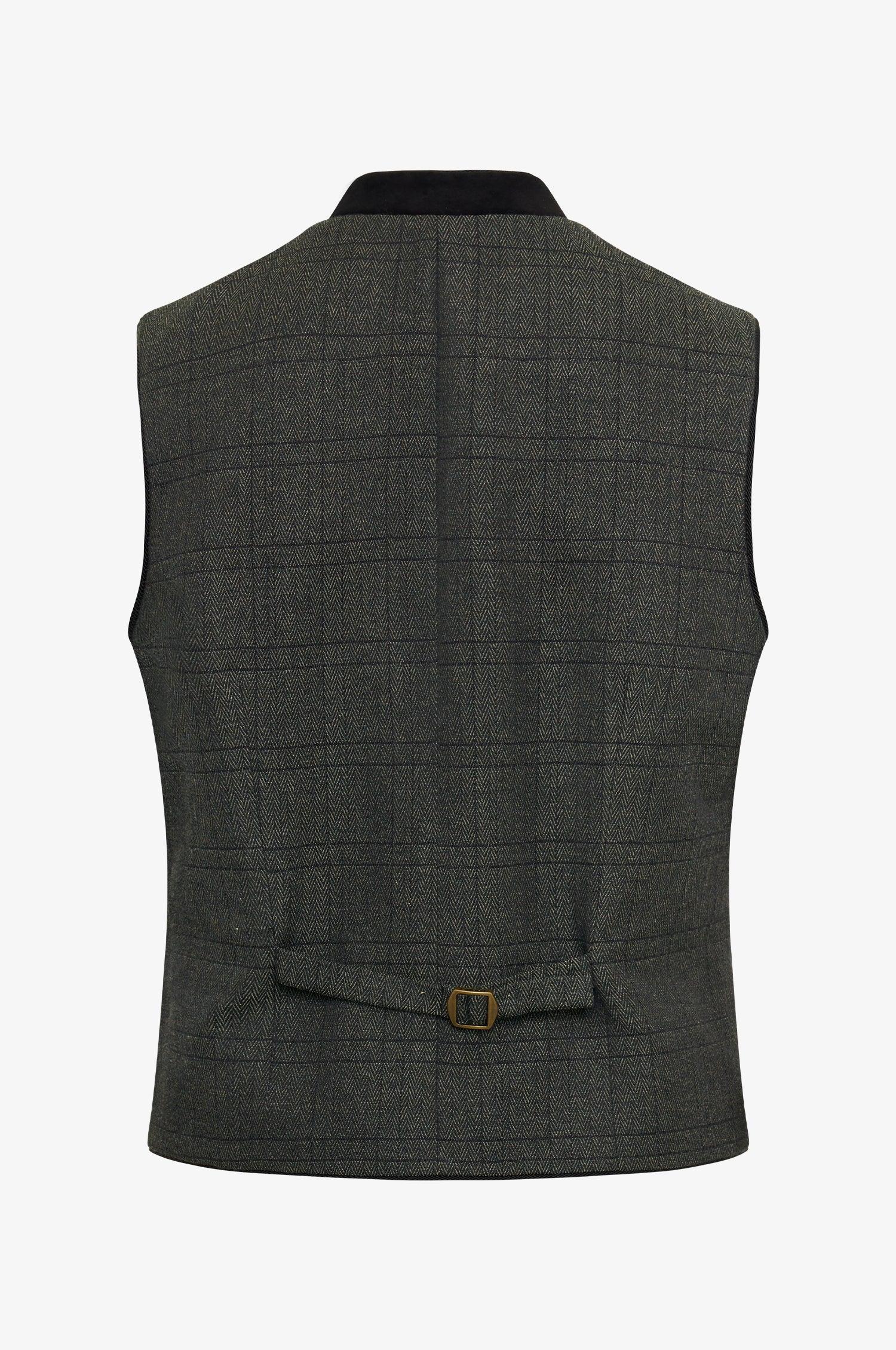 Trachtenweste Nick in Olive - Image 4