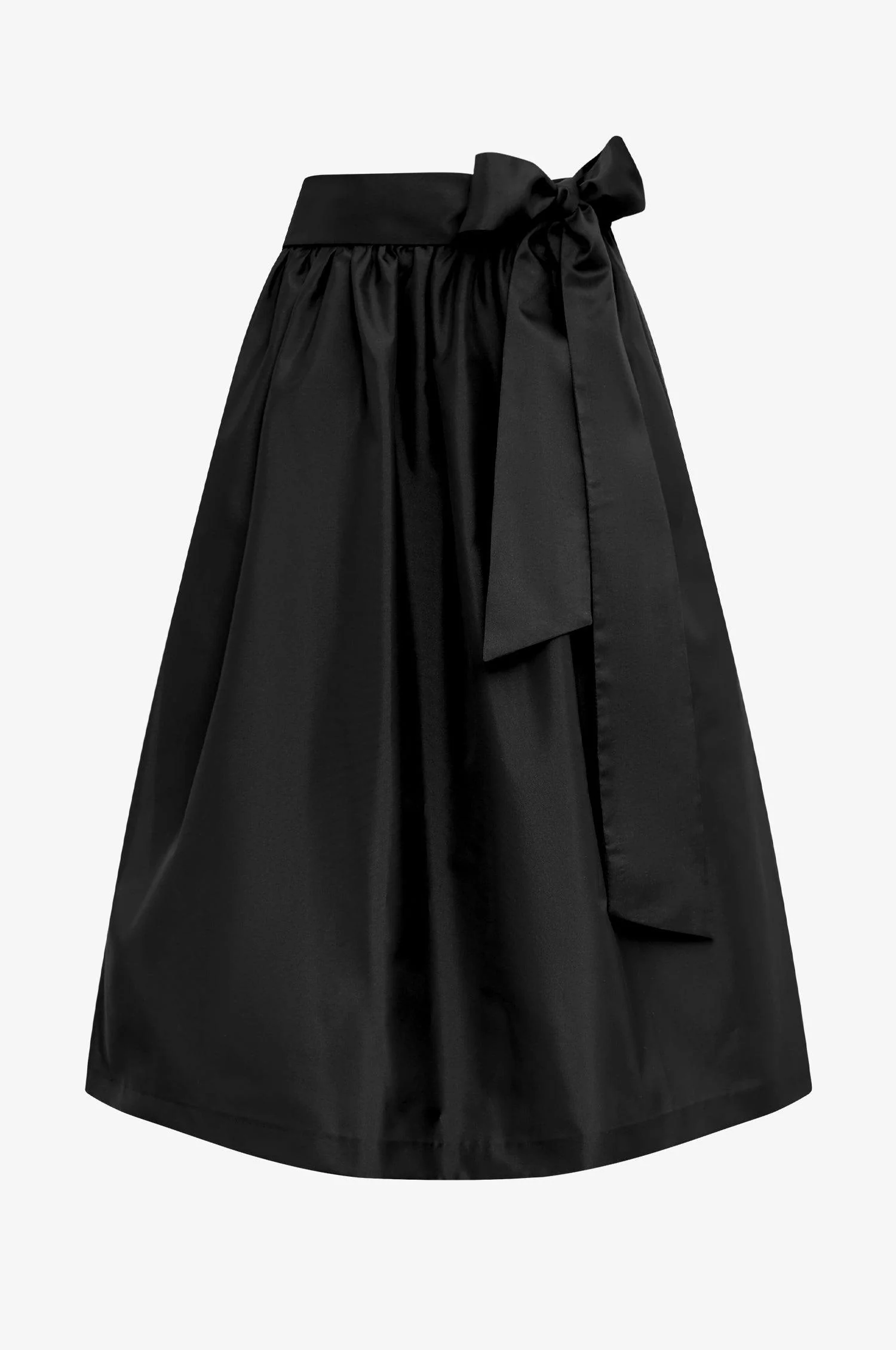 Glanz-Schürze in Schwarz