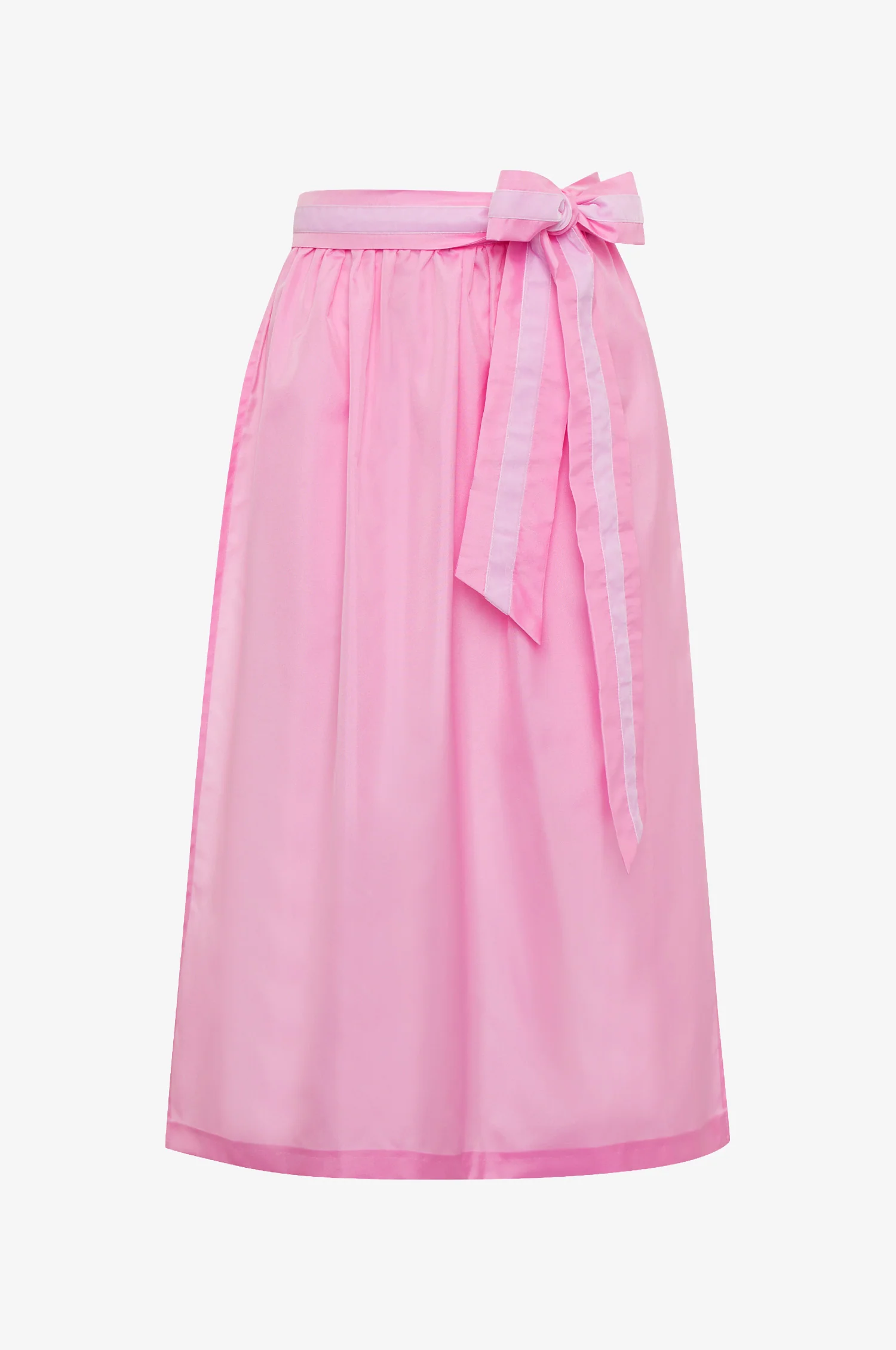 Glanz Schürze Pink mit Samt