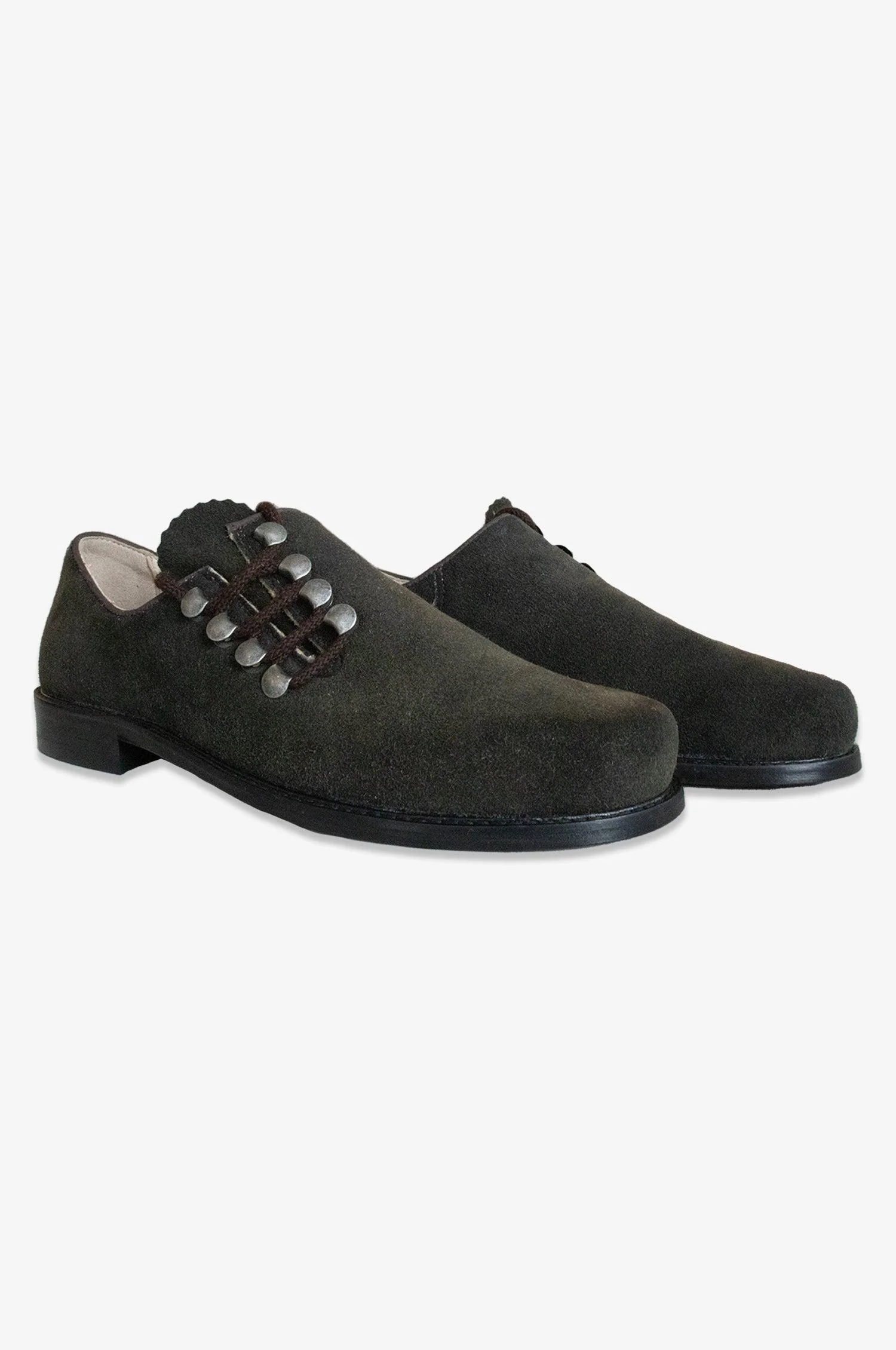 Veloursleder Trachtenschuhe mit seitlicher Schnürrung - Image 4