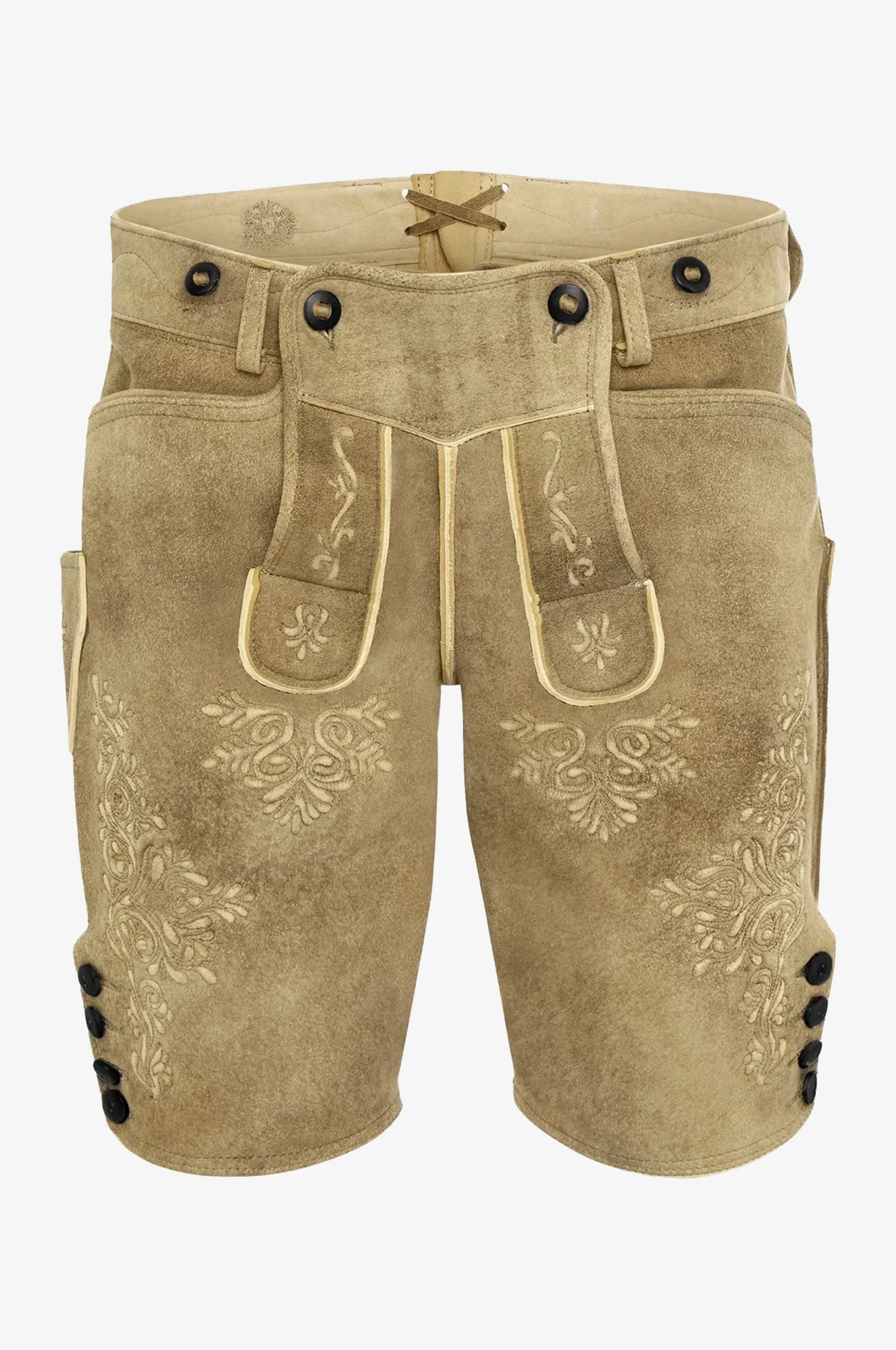 Hirsch Lederhose Leopold in Granit - Image 3