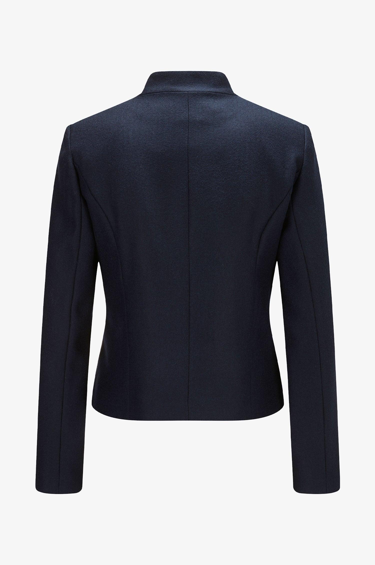 Trachtenjacke Constanze aus Schurwolle in Nachtblau - Image 2