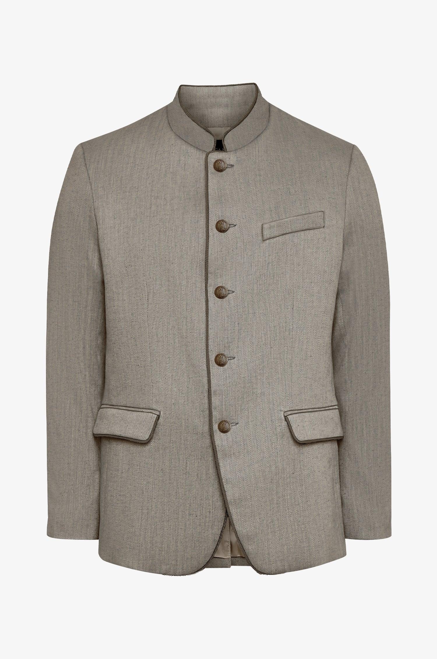 Janker Jakob aus Leinen in Olive - Image 3