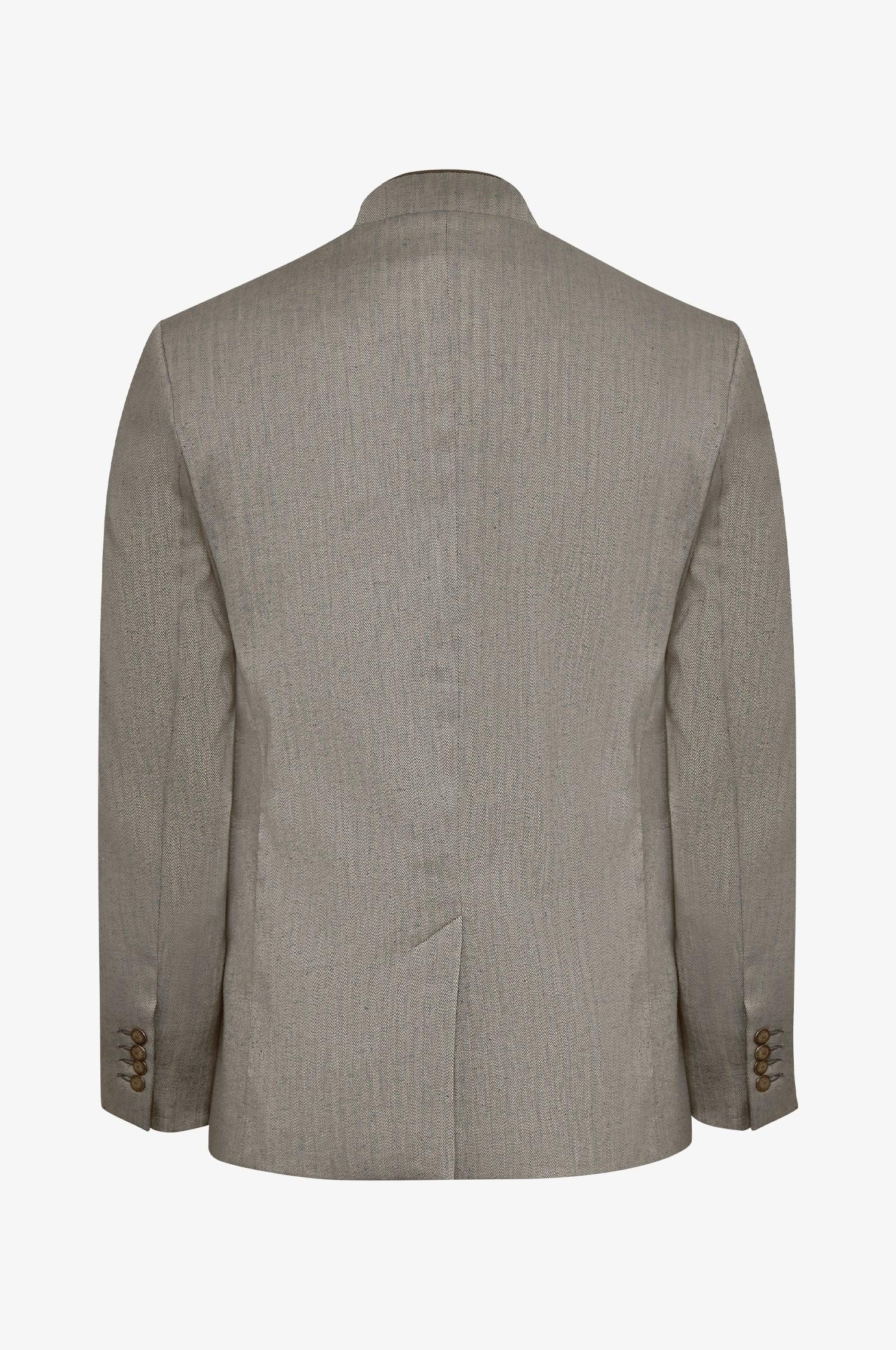 Janker Jakob aus Leinen in Olive - Image 4