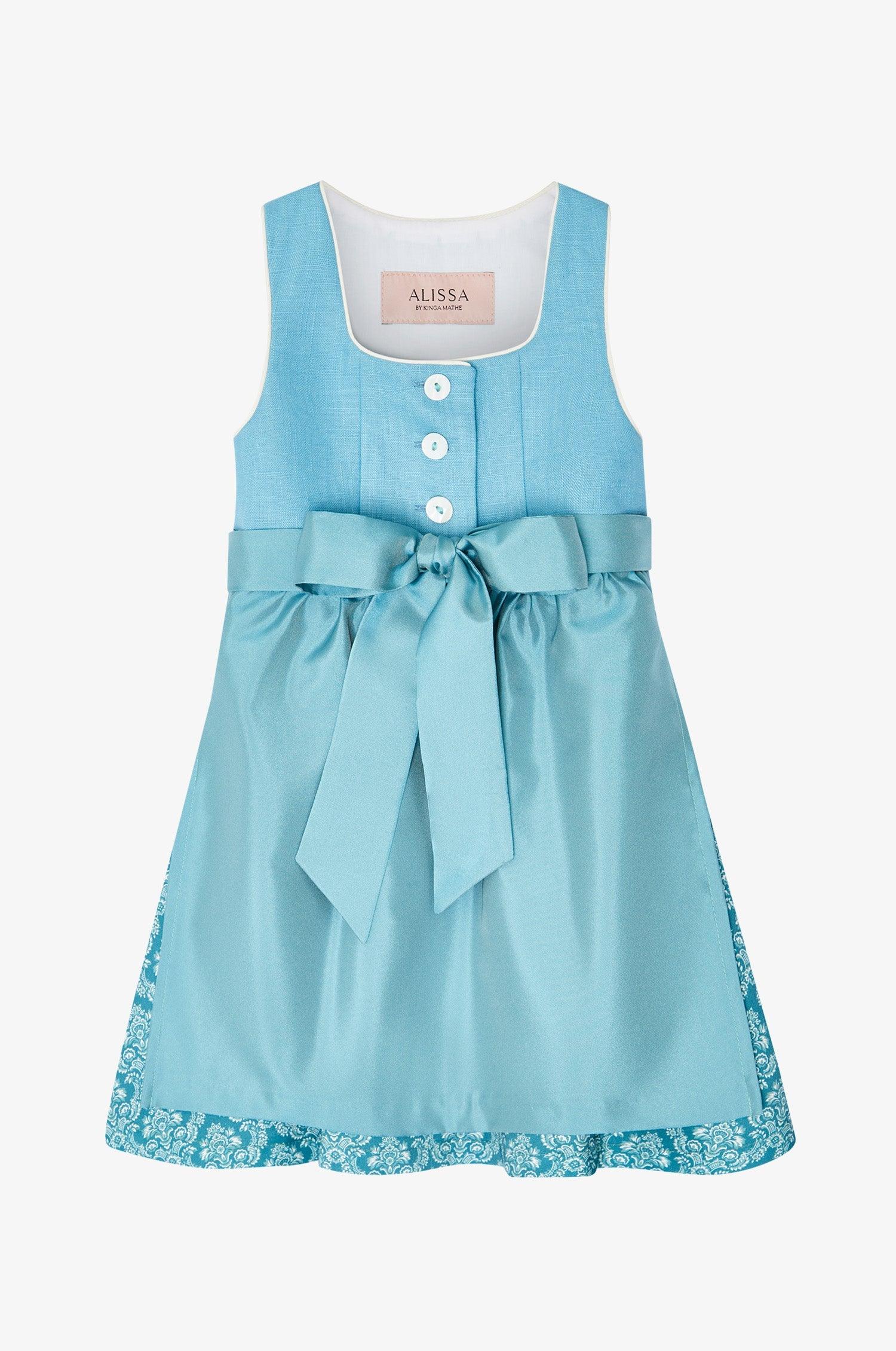 Kinderdirndl Anna in Cyan - Image 3