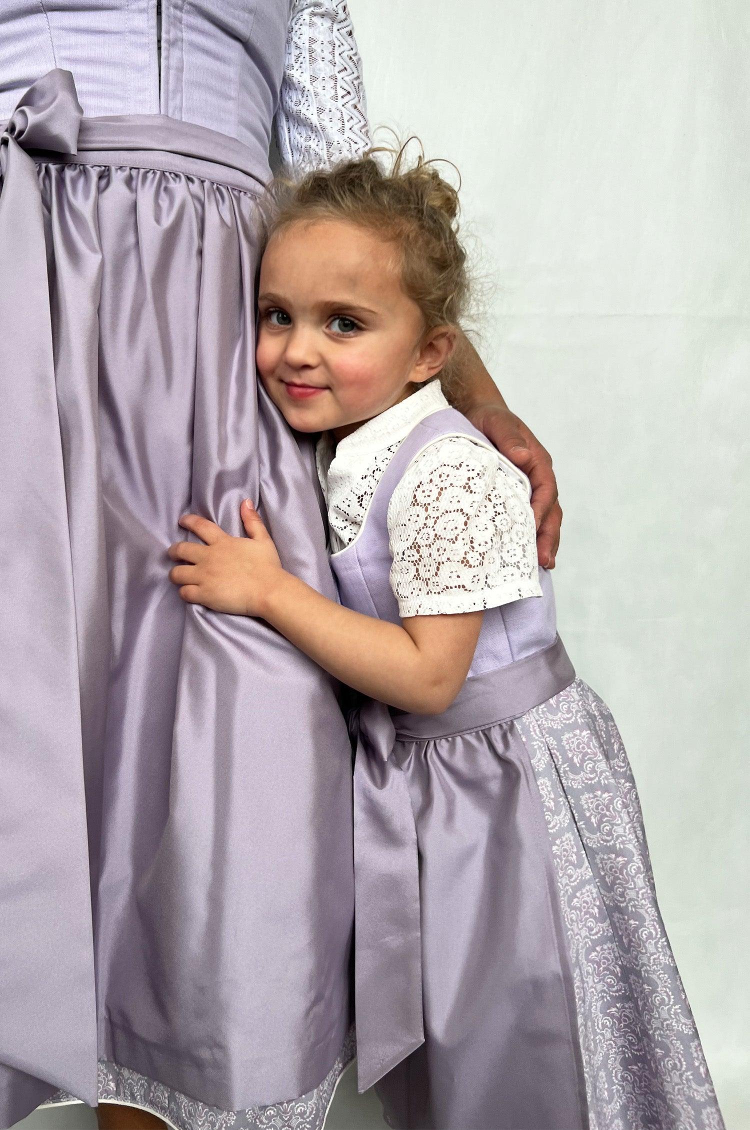 Kinderdirndl Anna in Flieder - Image 3