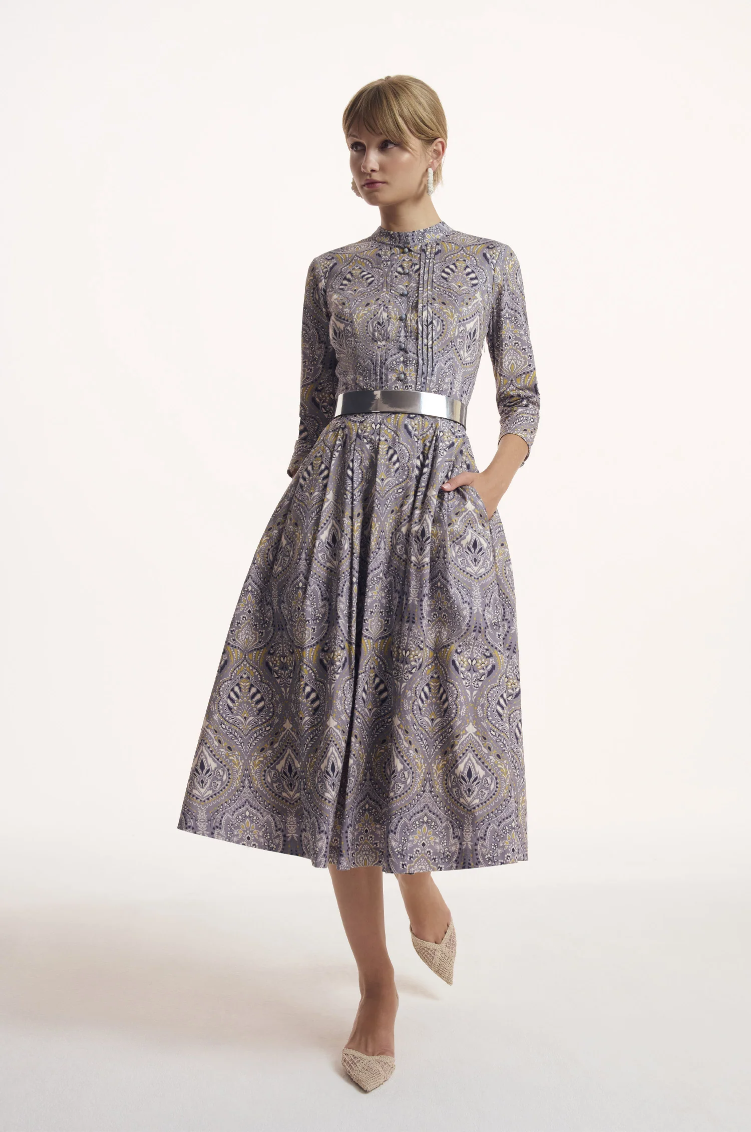 Kleid Odelia in Taubenblau - Image 5