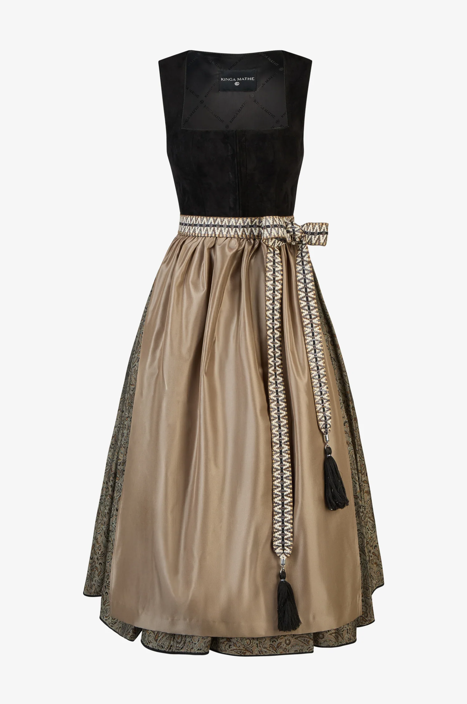 Lederdirndl Maliano in Schwarz - Image 3