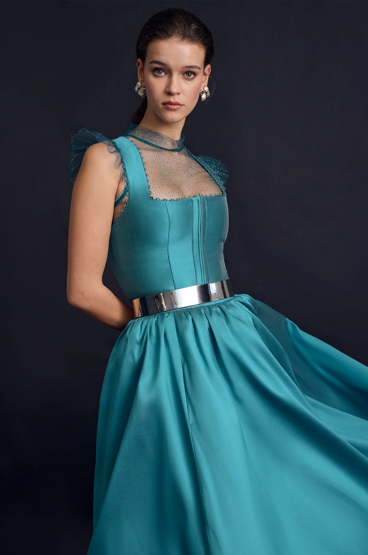 Mieder Alva in Aqua - Image 4
